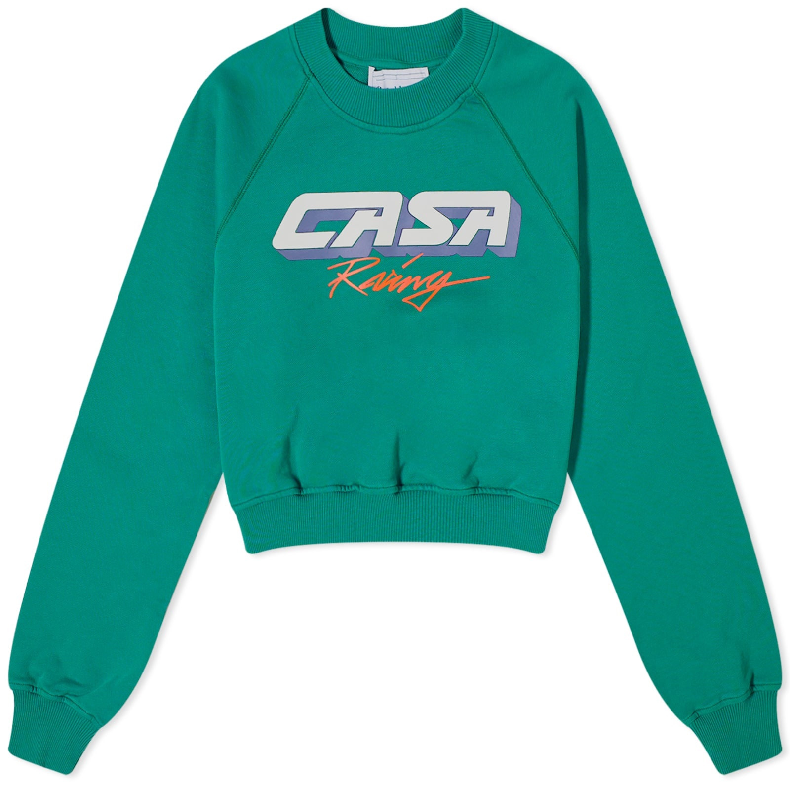 Casablanca Casa Racing Cropped Sweat - 1