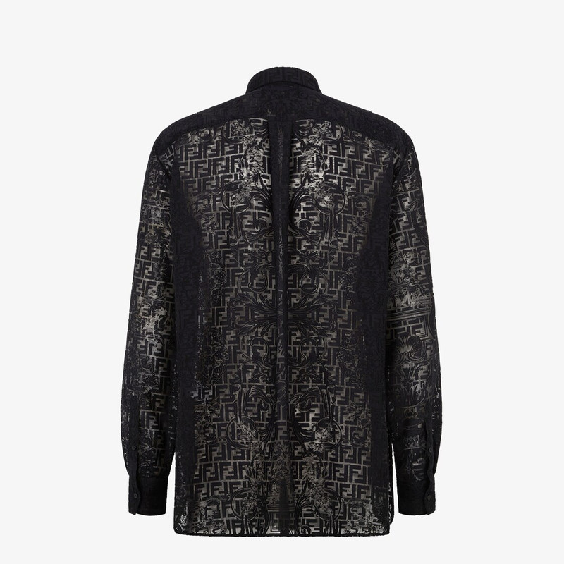 Fendace black cotton shirt 2