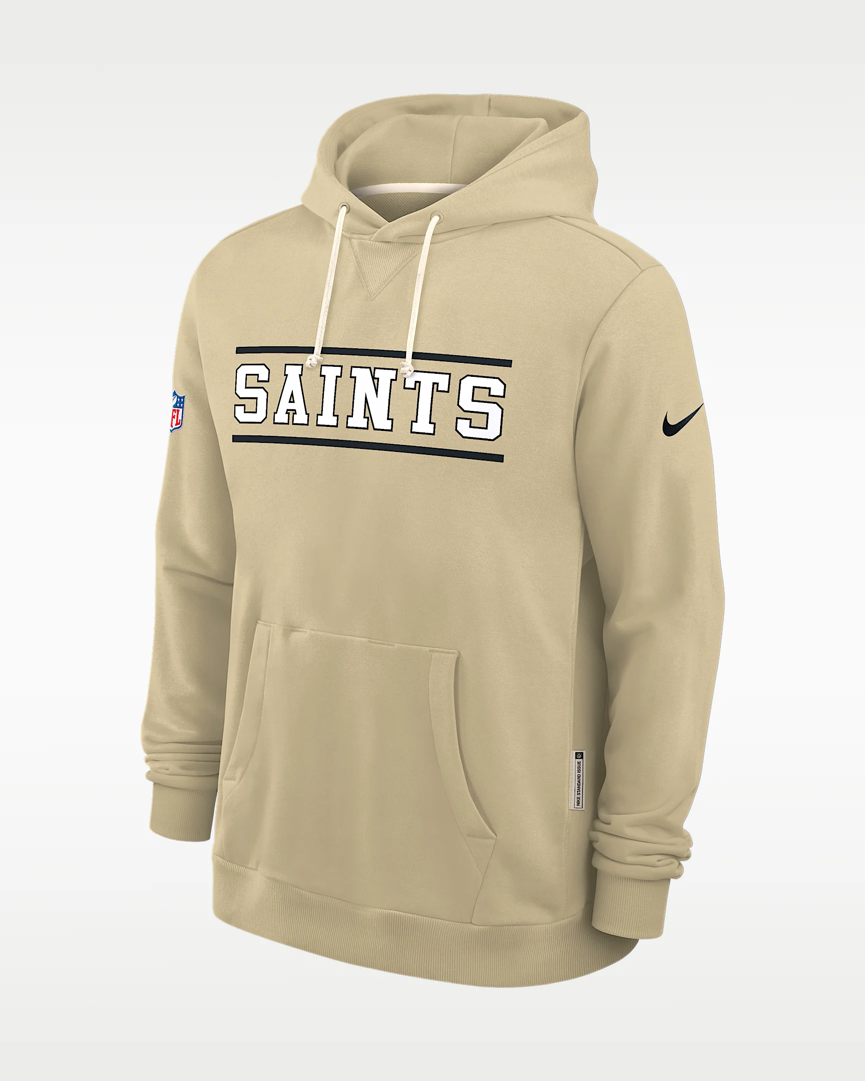 New Orleans Saints Alt Standard Issue Men's Nike Dri-FIT NFL Pullover Hoodie - 1