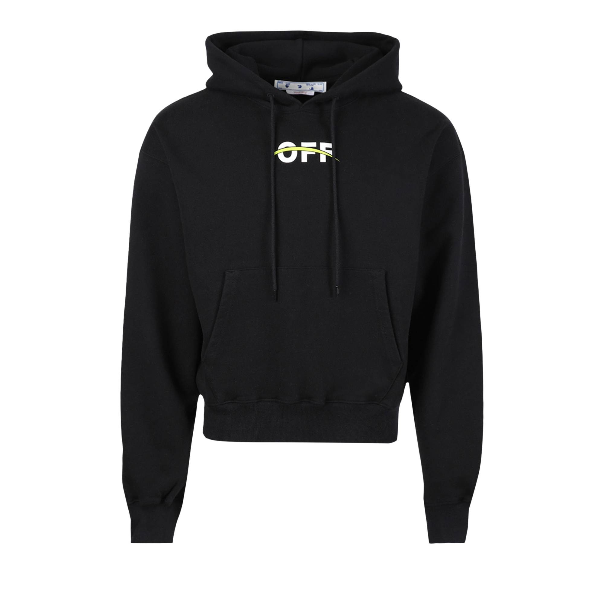 Off-White Industrial Over Hoodie 'Black/White' - 1