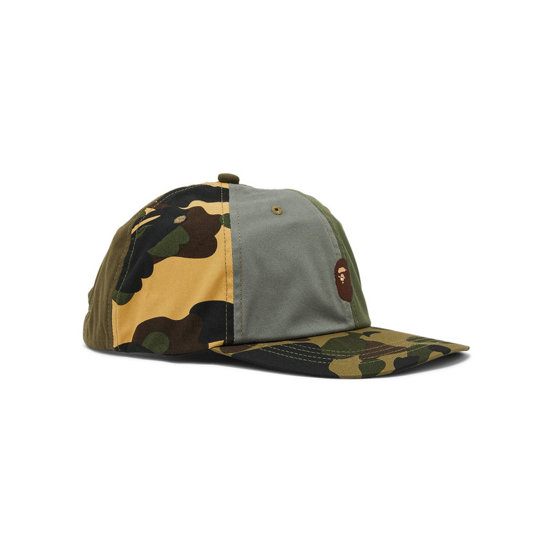 A BATHING APE® BAPE Crazy Panel Cap 'Multicolor' outlook