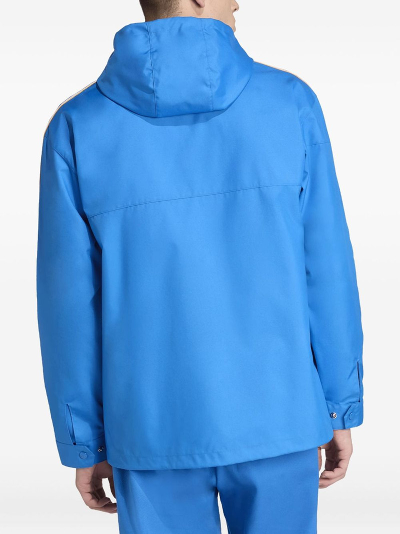 adidas Real Madrid three-stripe hooded jacket outlook