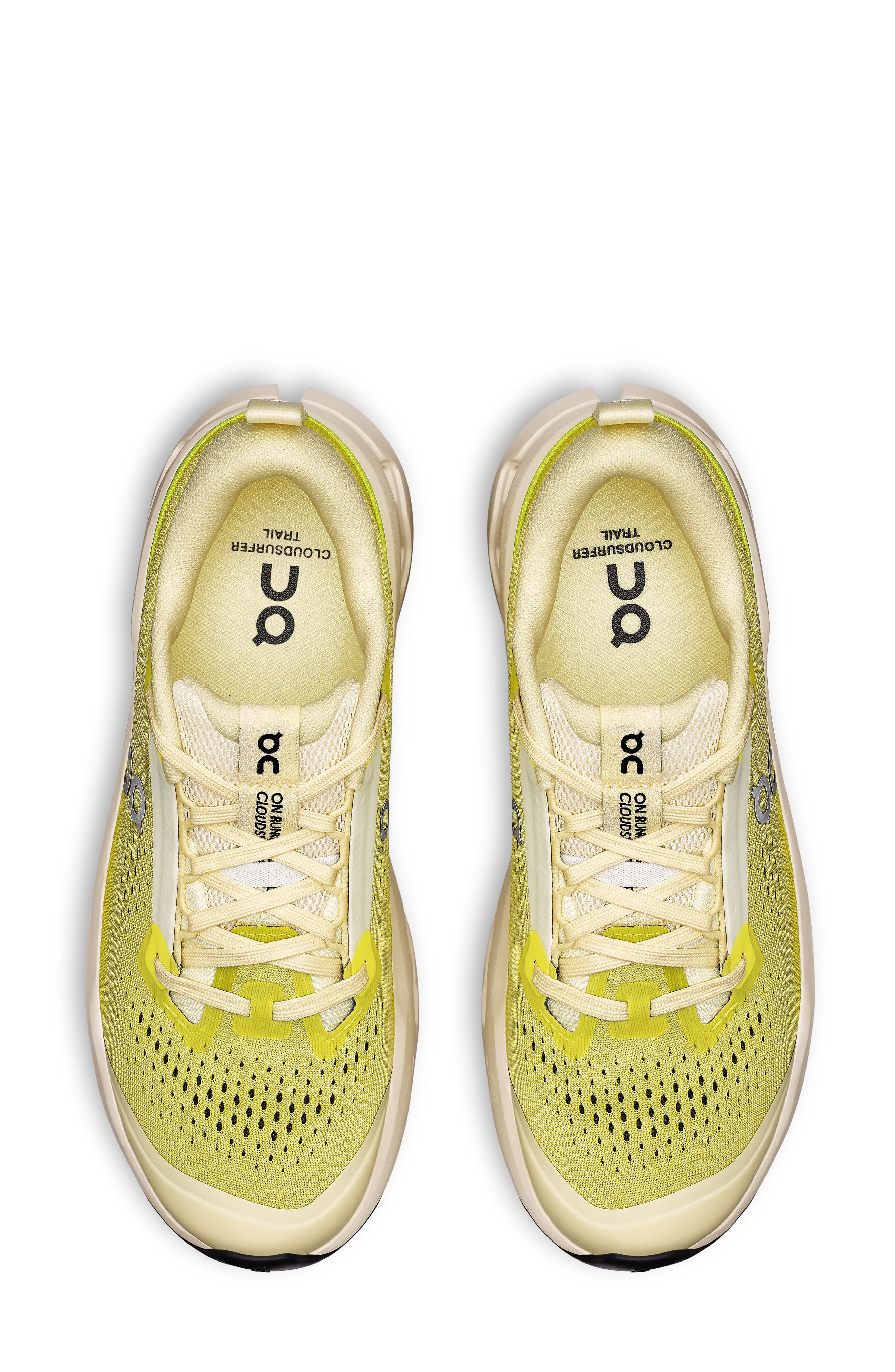 On Cloudsurfer Trail 2 Trail Running Shoe in Ivory/Lime at Nordstrom - 3