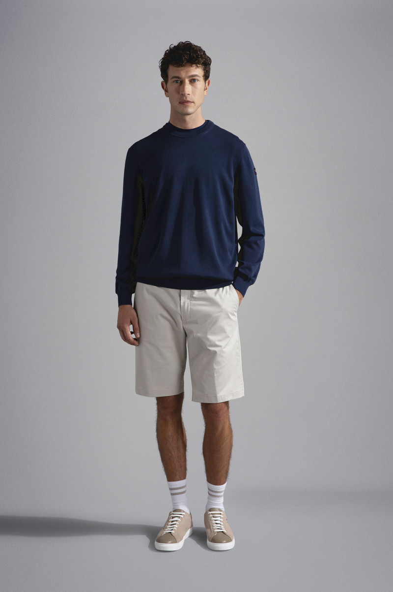 Paul & Shark GARMENT DYED PIMA COTTON CREWNECK SWEATER outlook