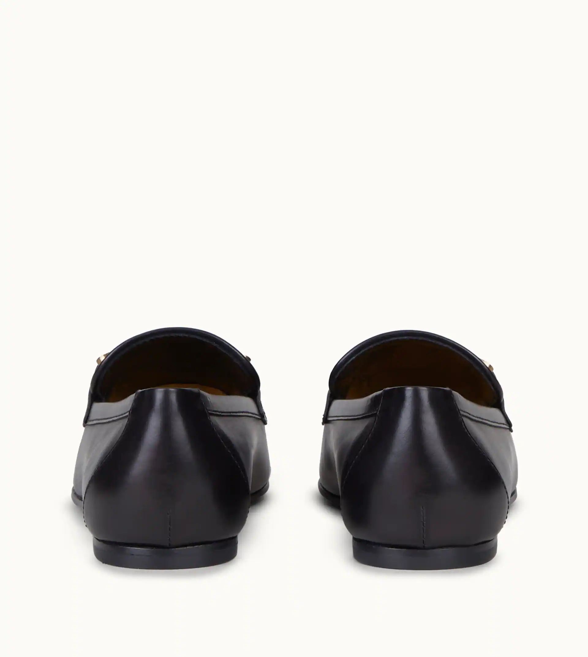 KATE LOAFERS IN LEATHER - BLACK - 4