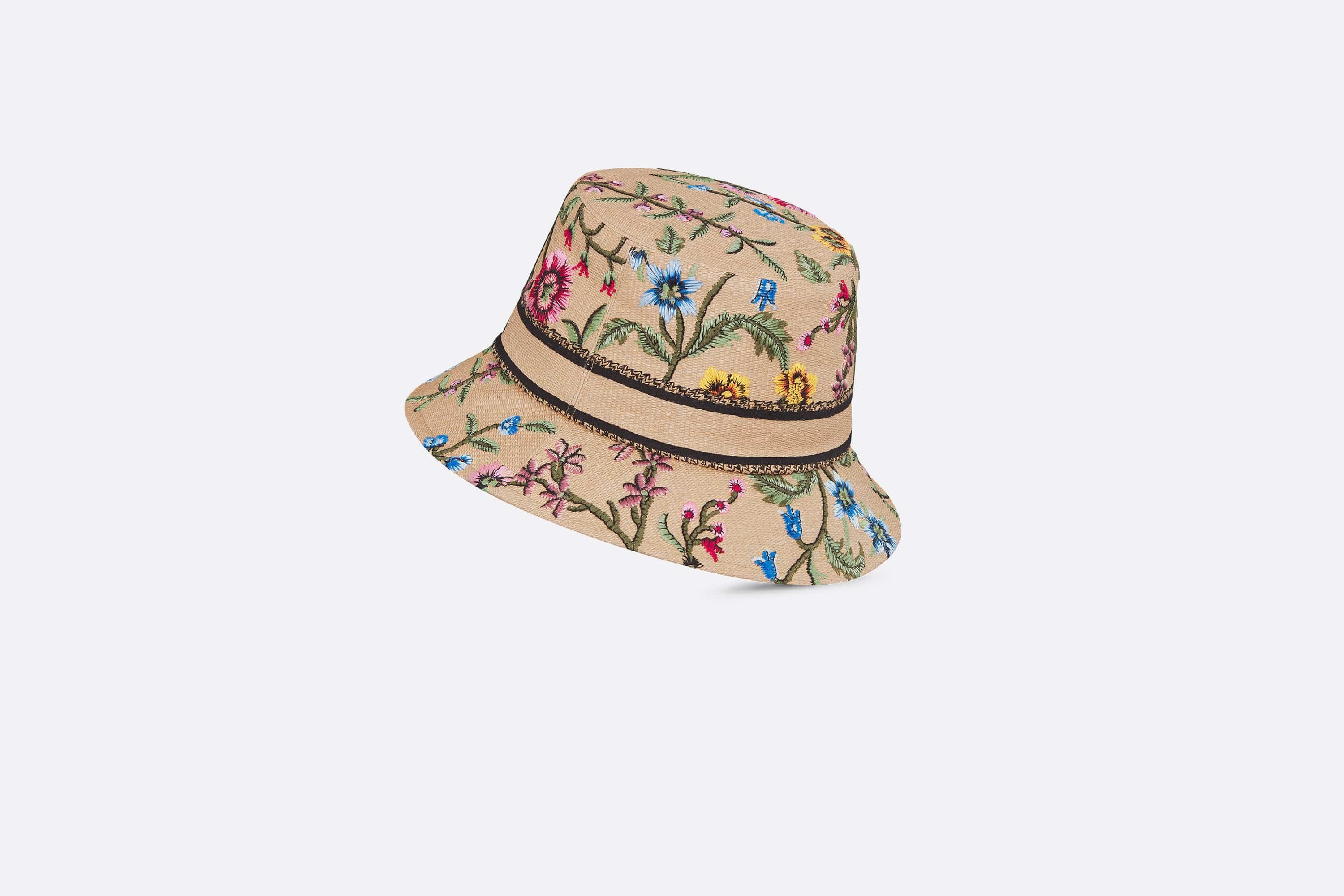 D-Bobby Dior Petites Fleurs Small Brim Bucket Hat - 3