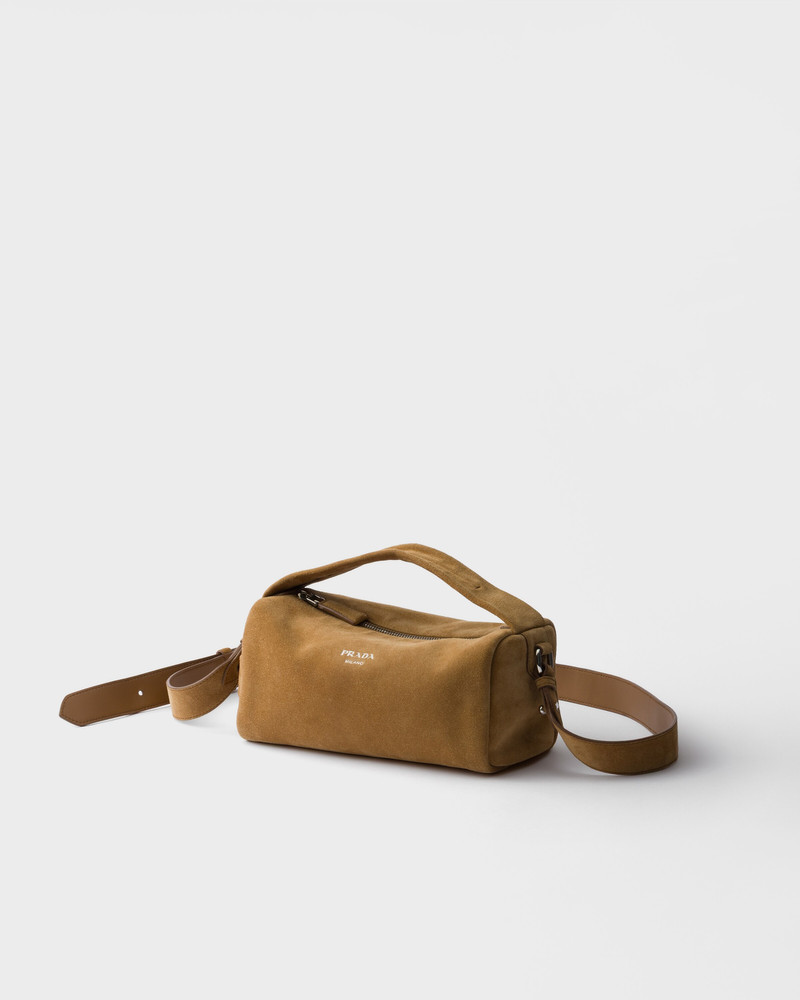Prada Suede leather shoulder bag outlook