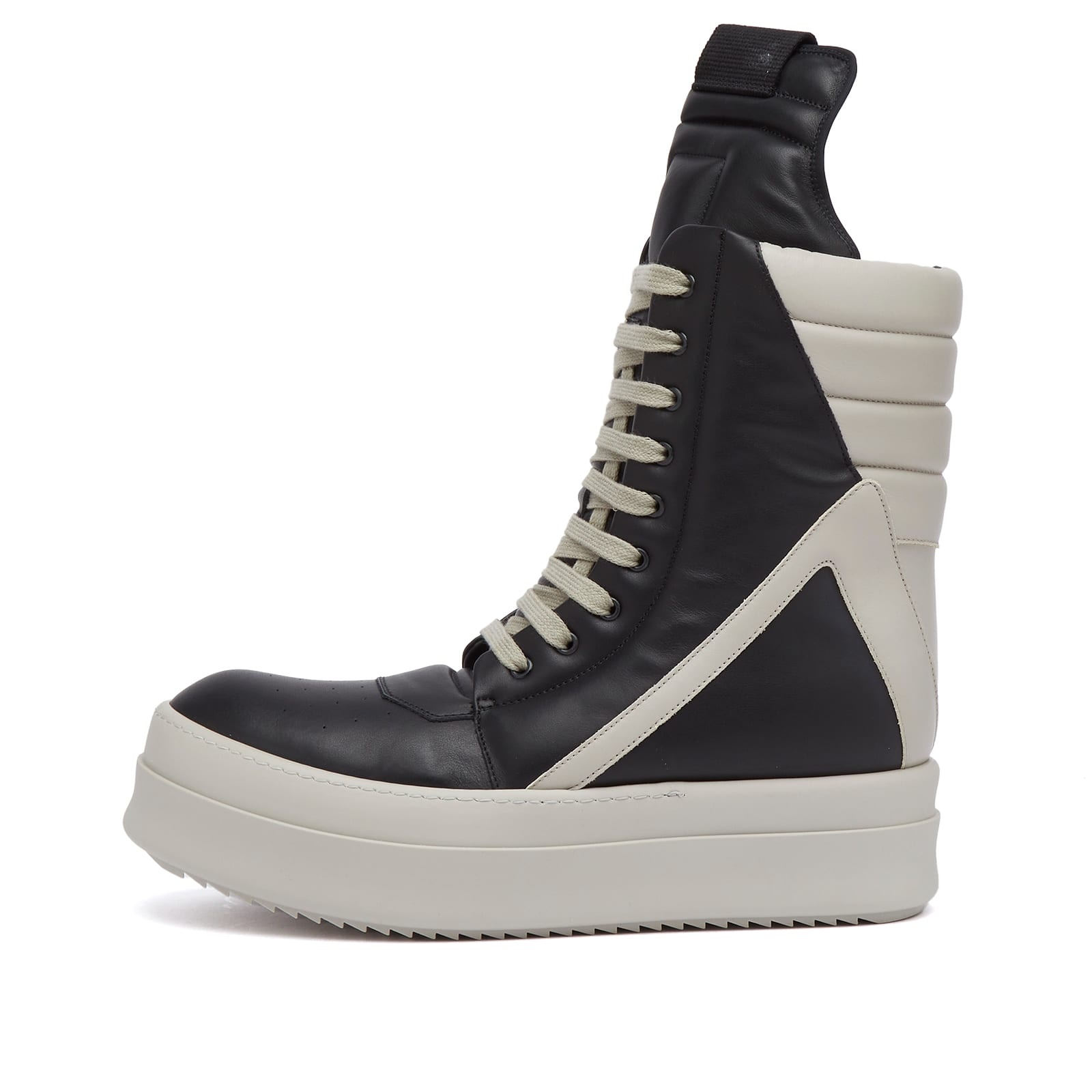 Rick Owens Leather Geobasket Sneakers - 1