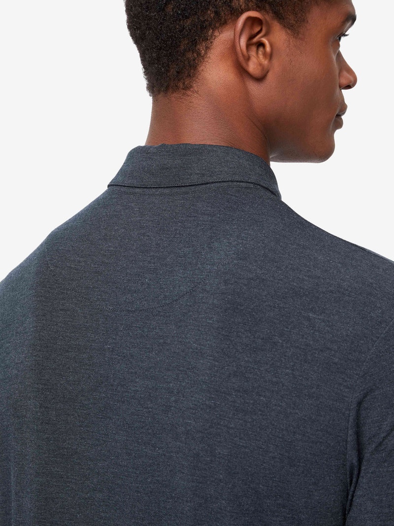 Men's Polo Shirt Marlowe Micro Modal Stretch Anthracite - 6