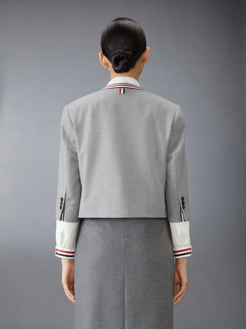 Wool Flannel Bow Cardigan Jacket 3