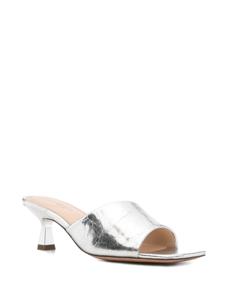 Sandro 60mm leather sandals outlook