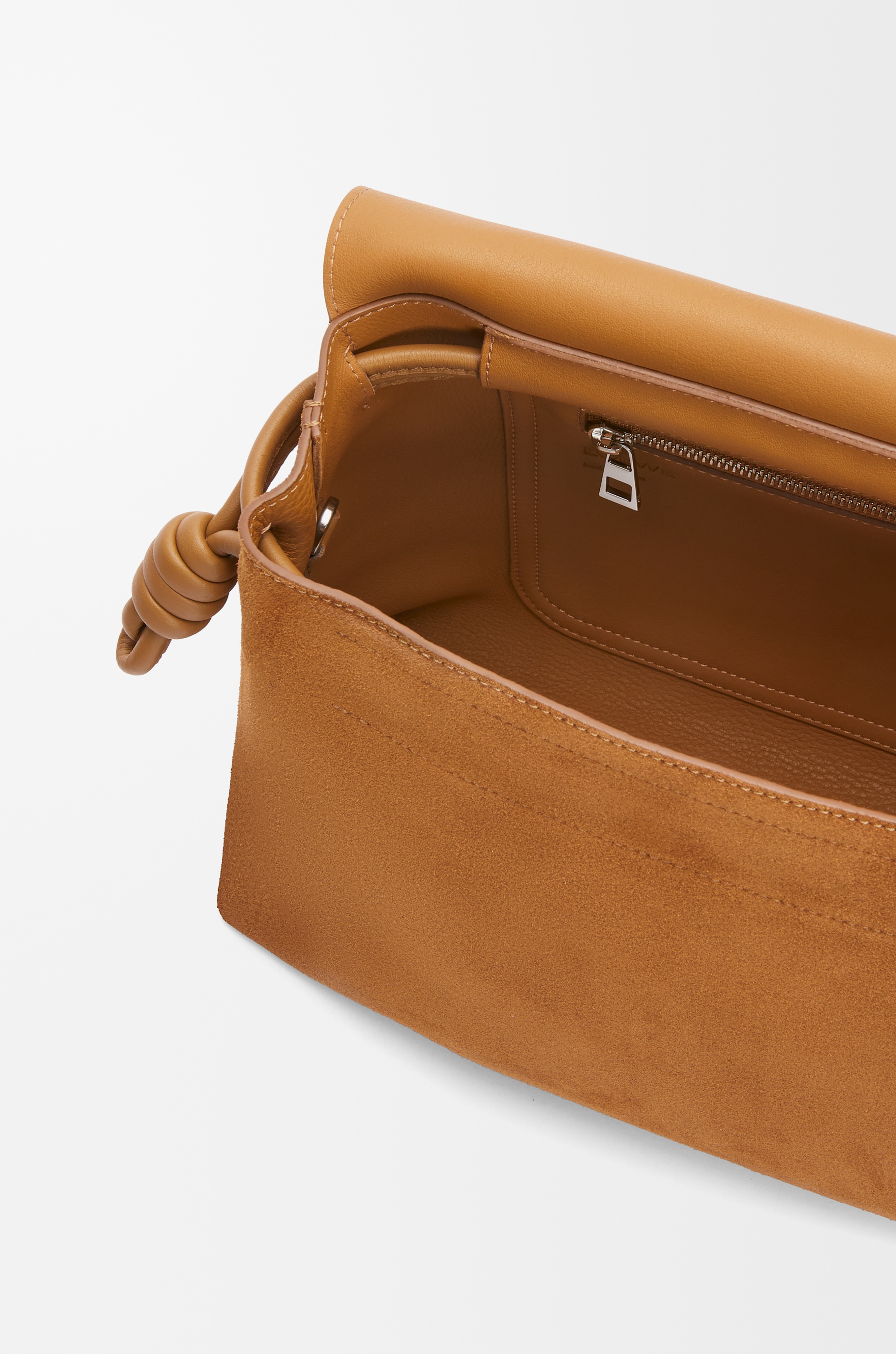 Flamenco satchel in suede calfskin - 6