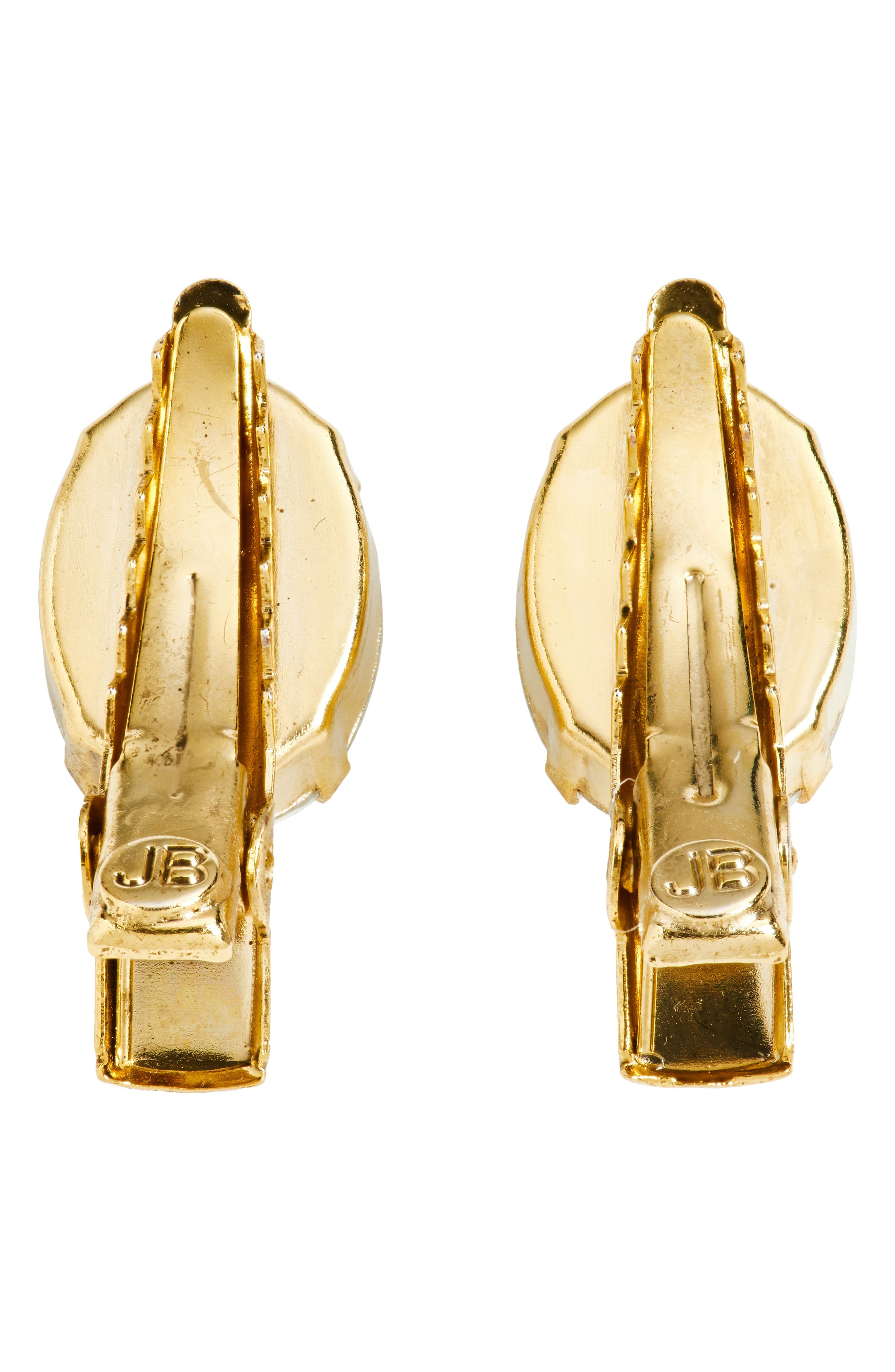 Jennifer Behr Set of 2 Kara Crystal Hair Clips in Crystal Antique Gold at Nordstrom - 3