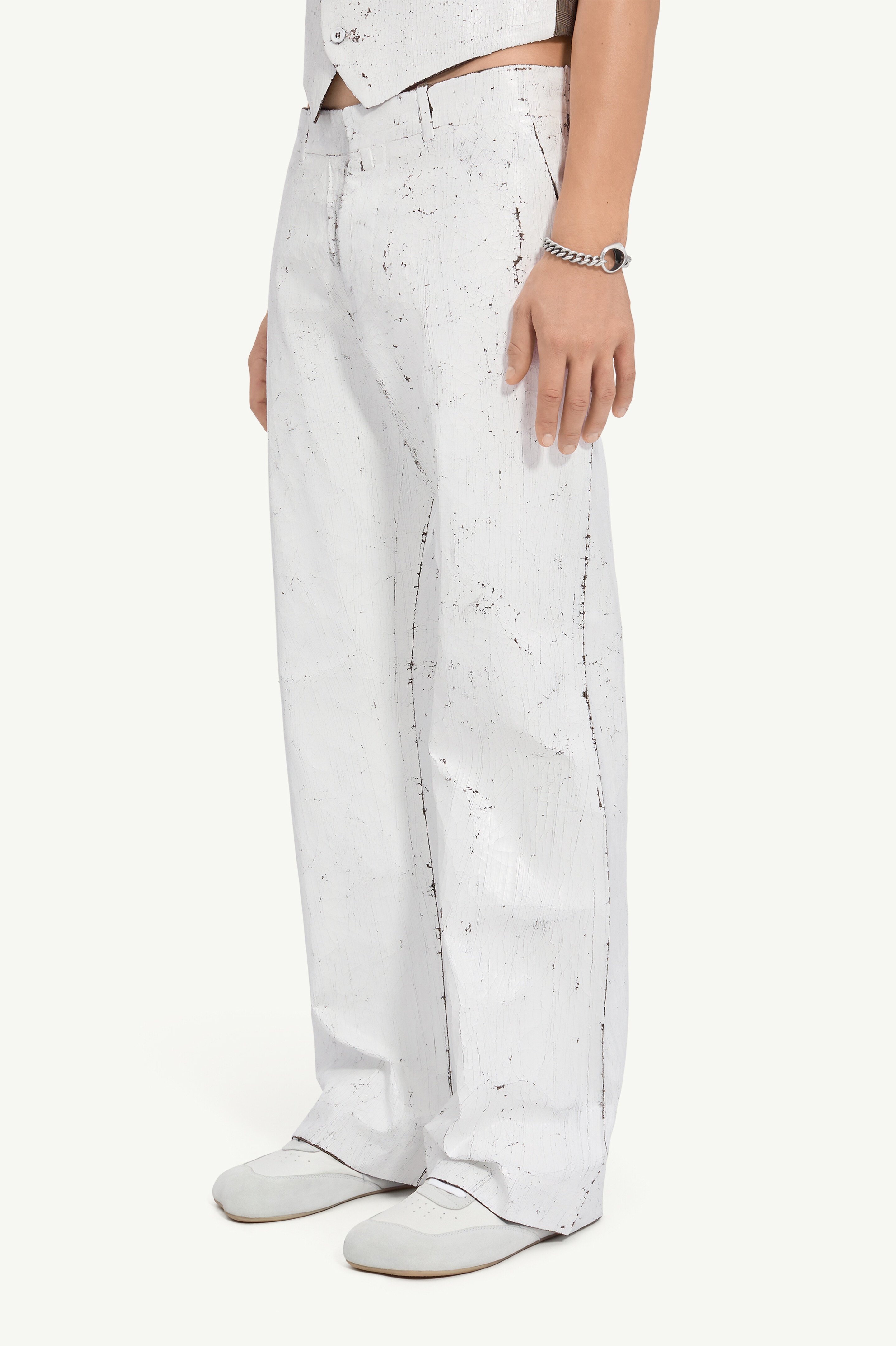 Painted White Trousers - 5