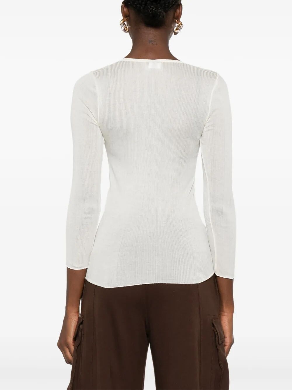 Lamylic Long Sleeve Cotton Top - 4