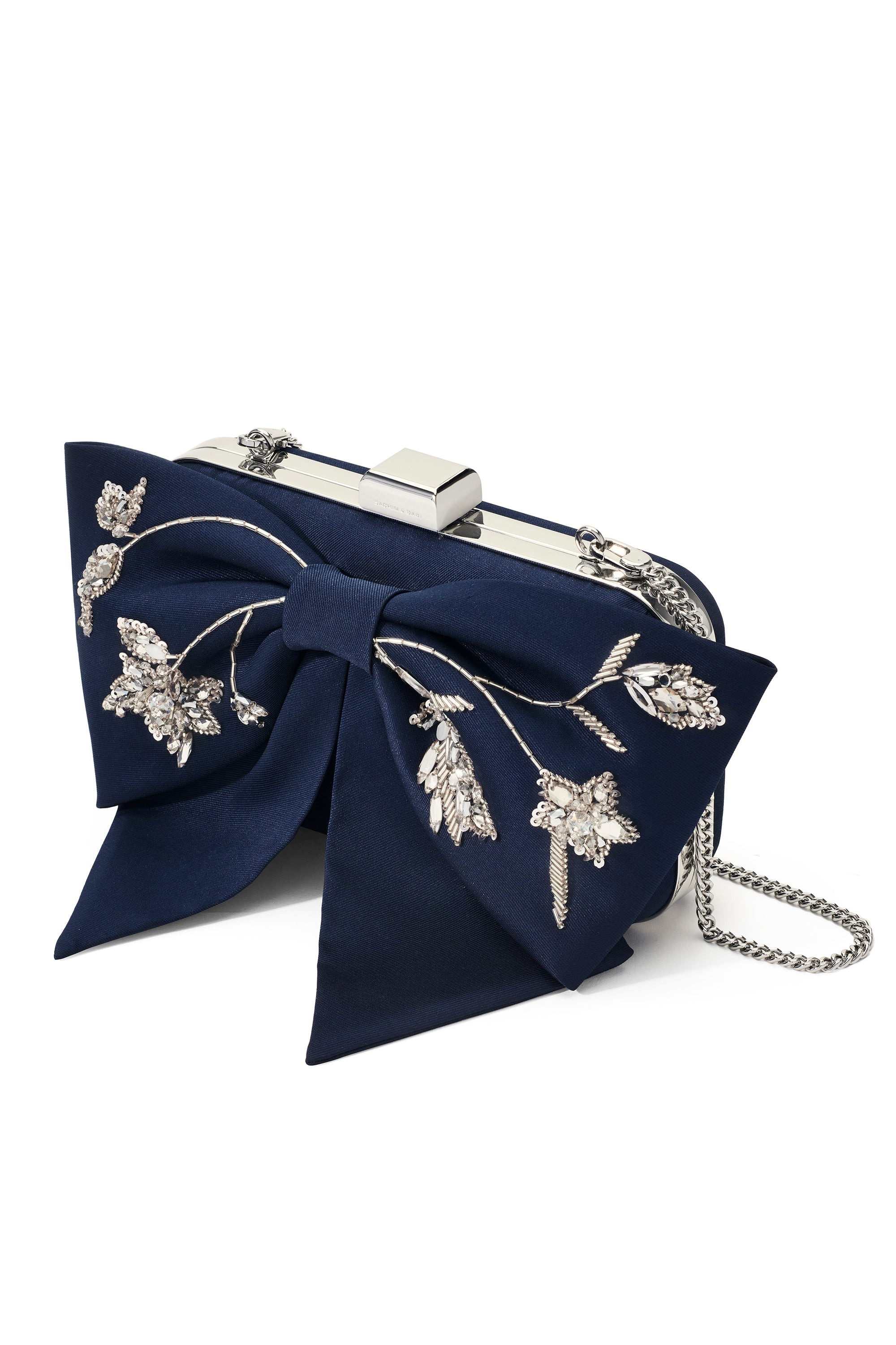 EMBROIDERED CUPIDS CLUTCH - NIGHT SKY - 4