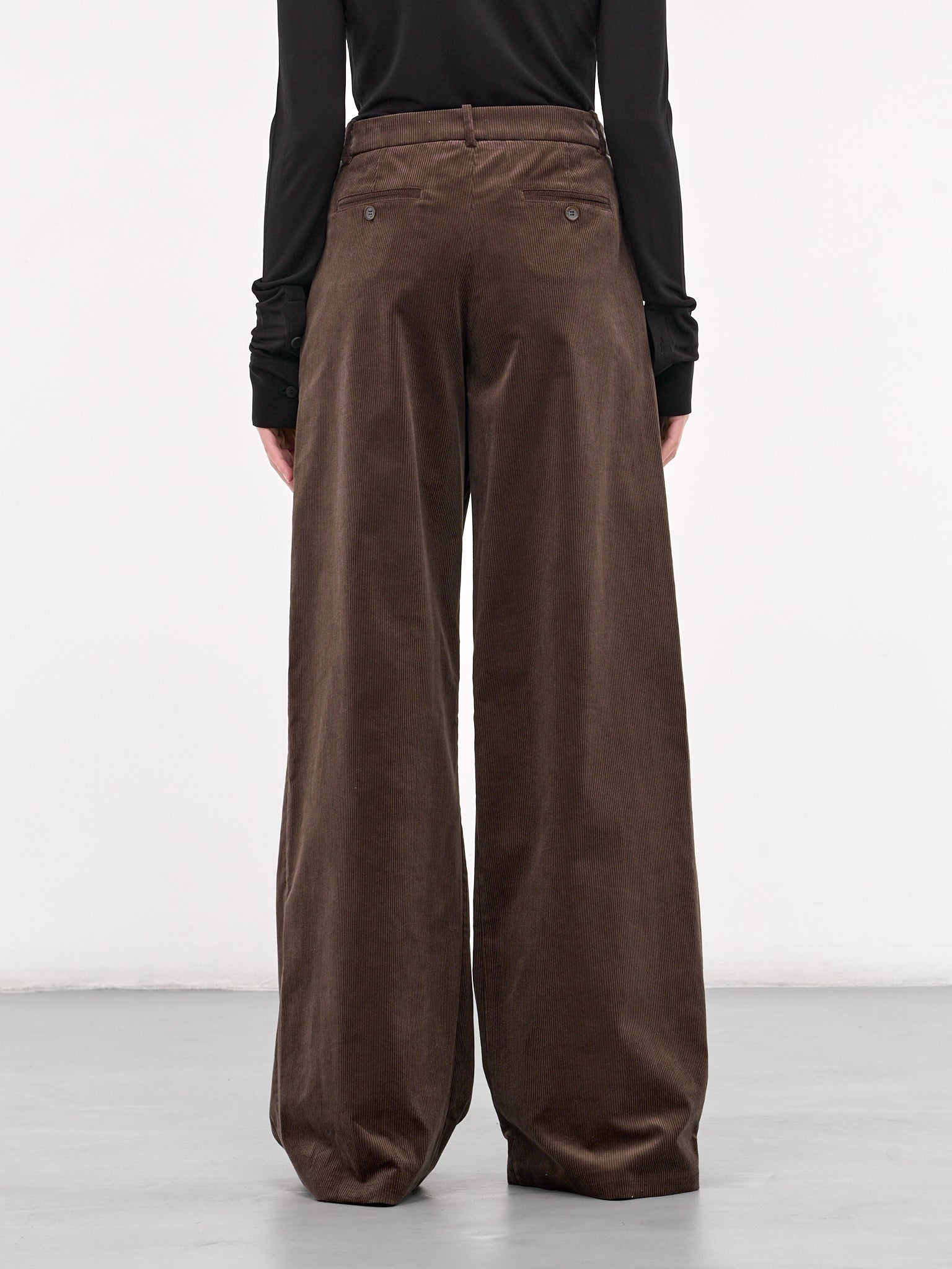 Corduroy Wide Leg Trousers - 3
