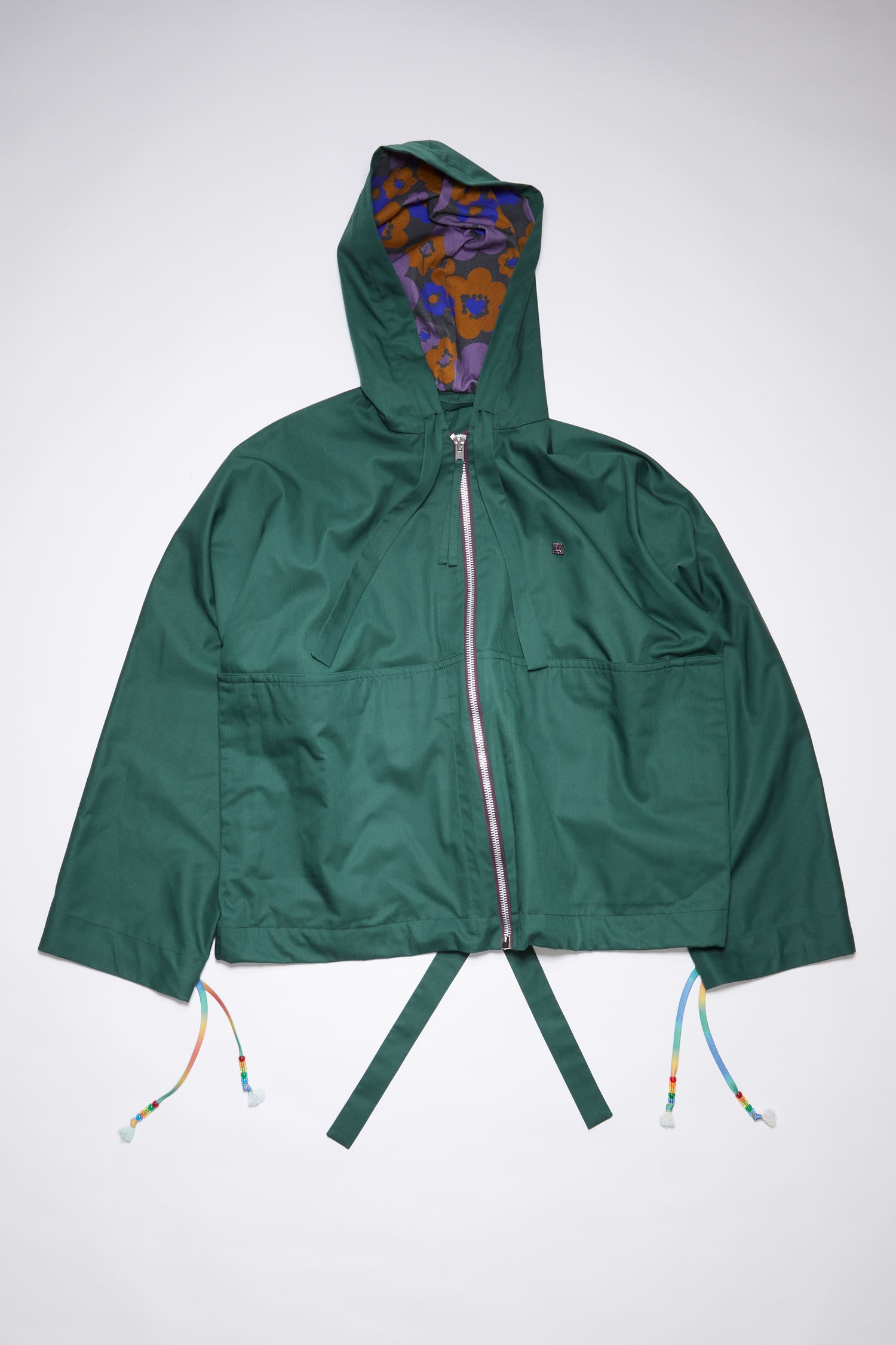 Hooded jacket - Forest green - 1