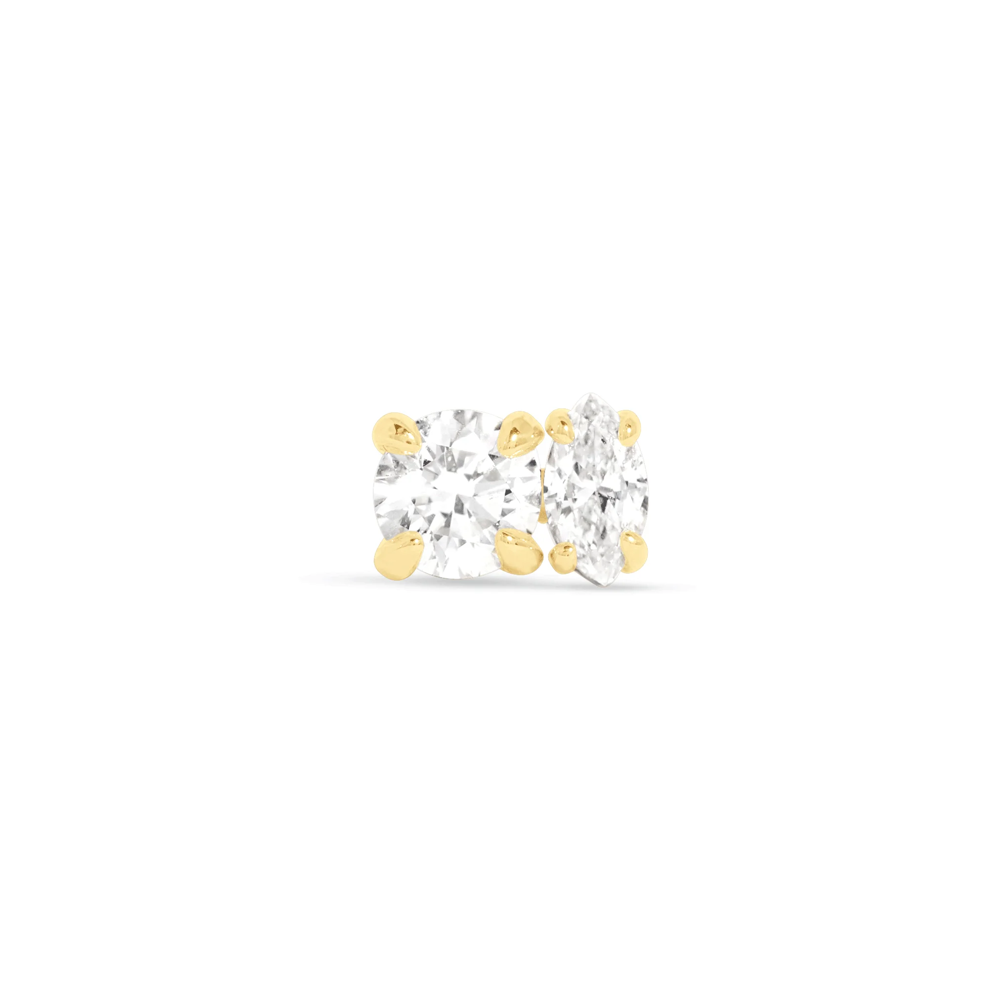 LAB-Created Diamond Fete Studs - 1