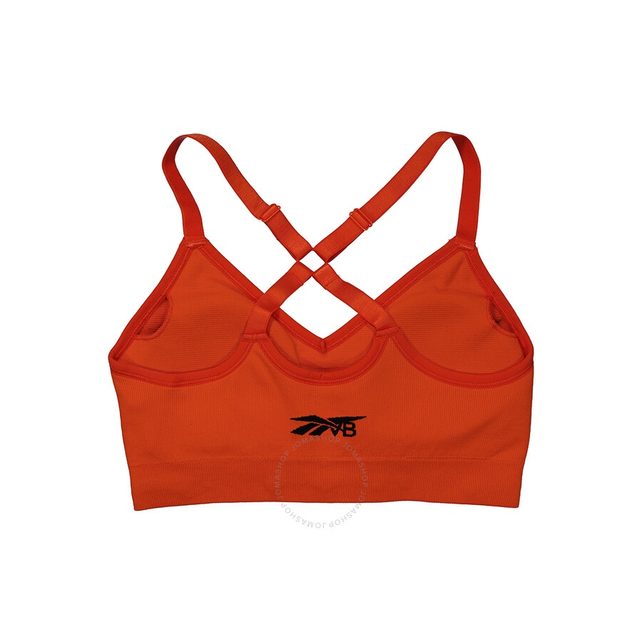 Reebok Ladies Ultima Orange Seamless Sports Bra - 2