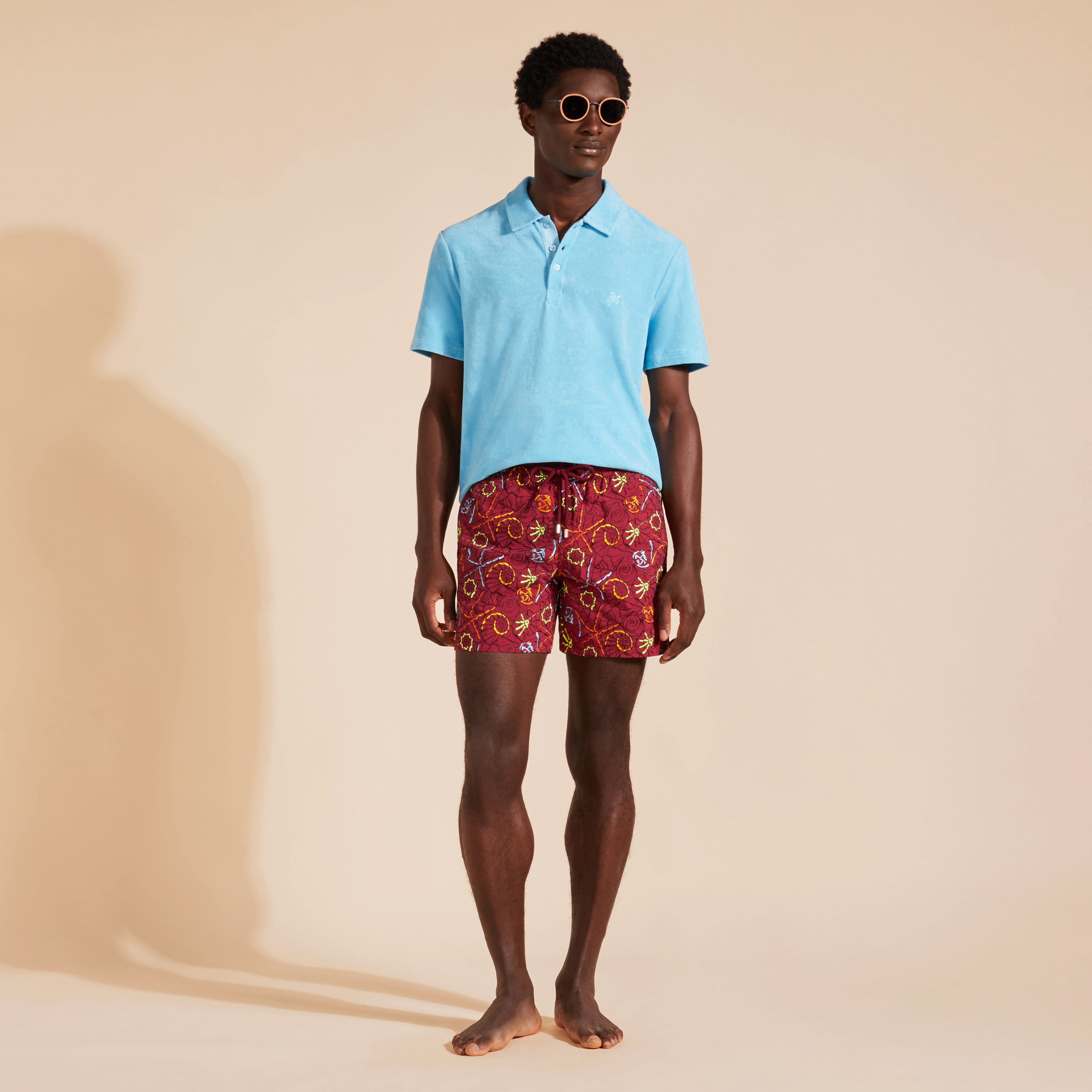 Men Swim Shorts Embroidered Noumea Sea - Limited Edition - 5