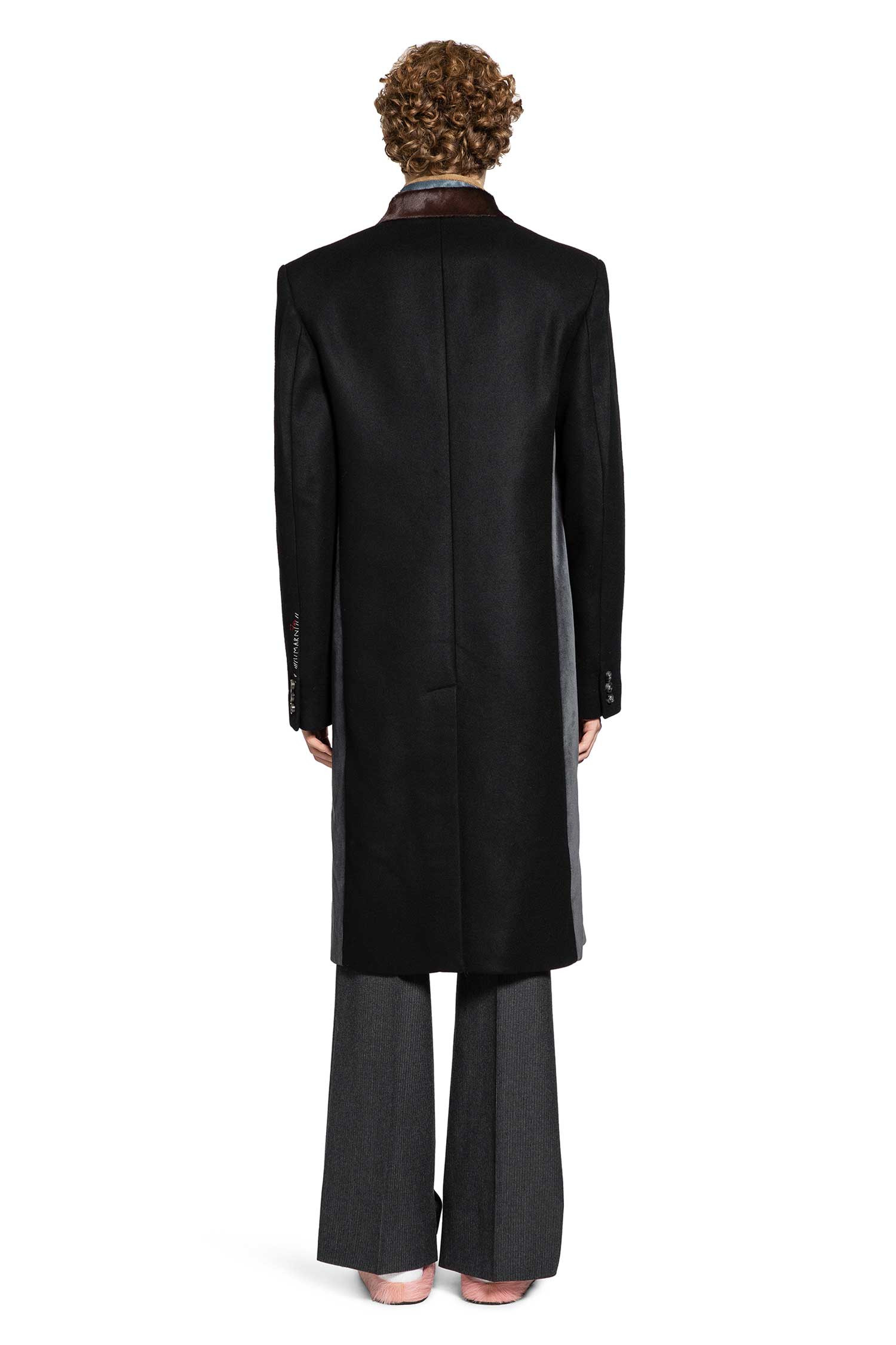 Wool Felt Coat With Fur Trim - 4