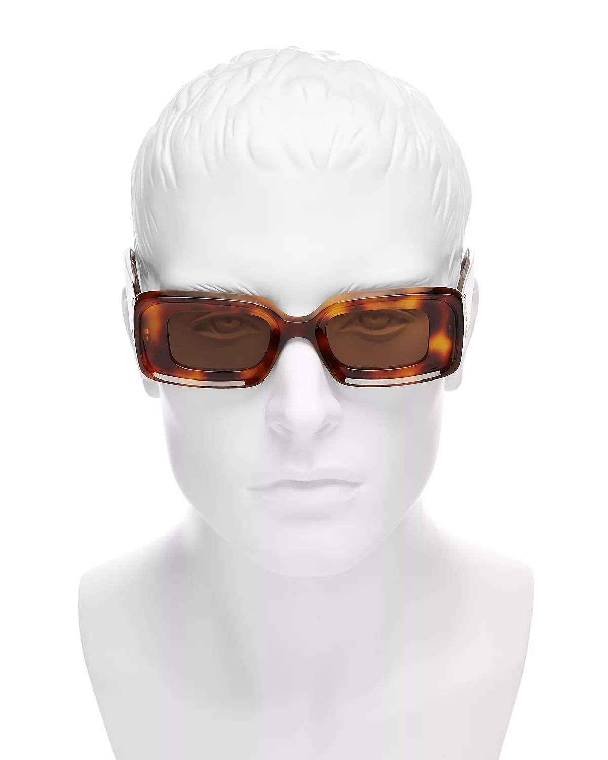 Chunky Anagram Rectangular Sunglasses, 46mm - 4