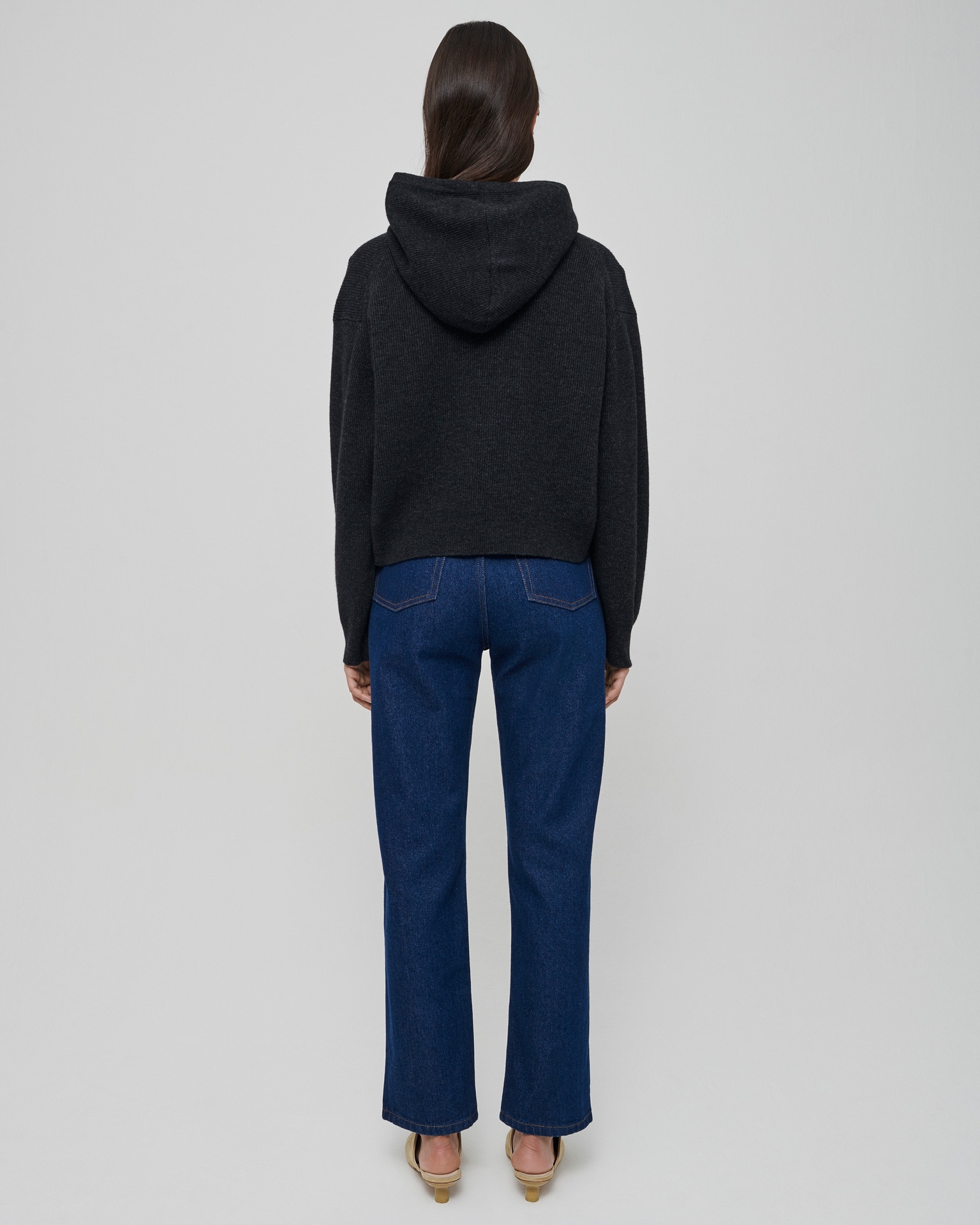 MOG - Cashmere blend hoodie - Graphite - 4