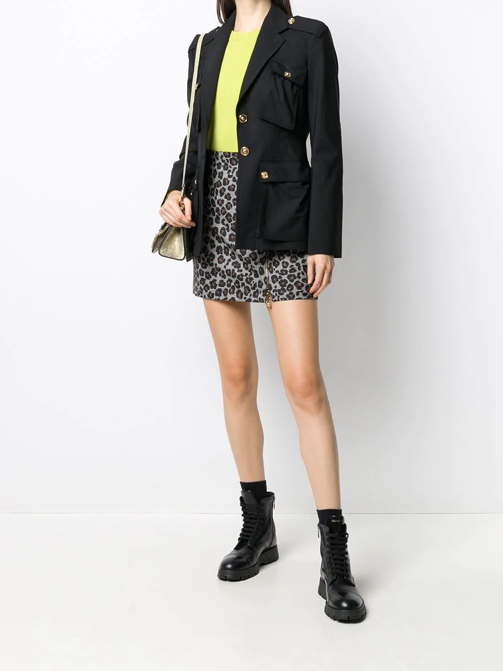 Medusa embellished buttons jacket - 2