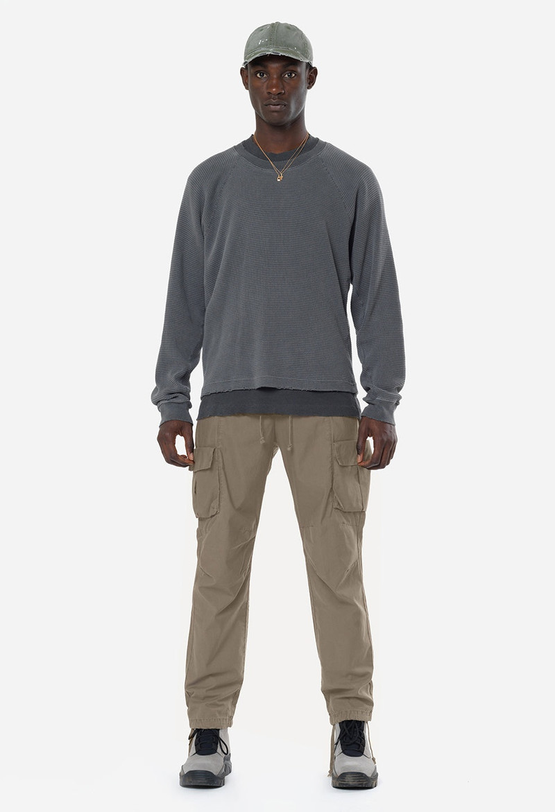 BACK SATEEN CARGO PANTS 4