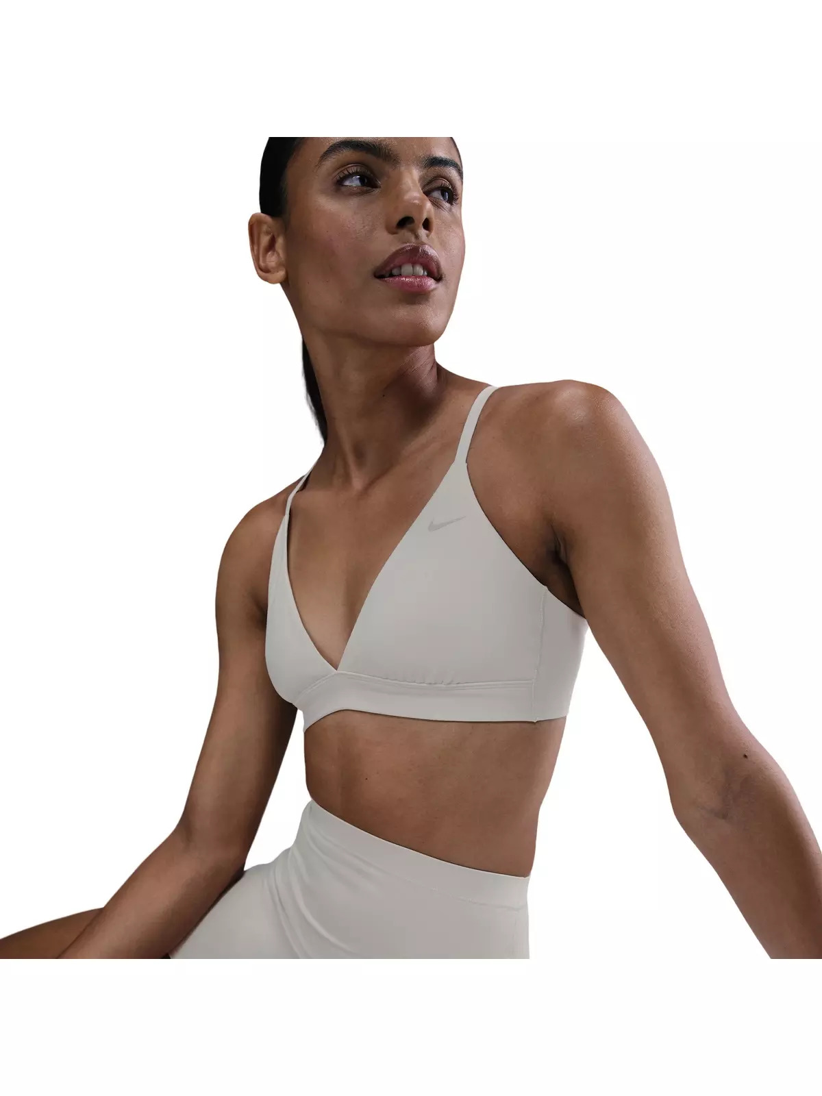 Women's Form Light-Support Non-Padded Triangle Sports Bra -Brown - 3