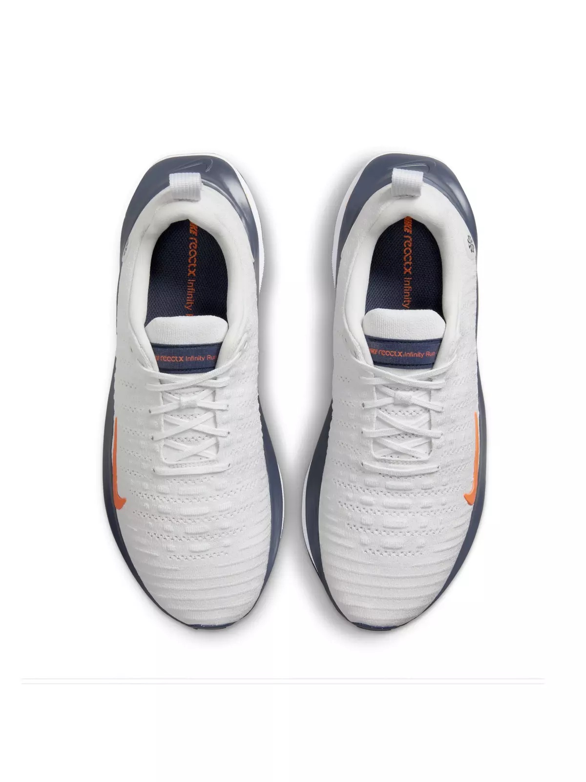 InfinityRN 4 "Platinum Tint/Thunder Blue/Summit White/Total Orange" Men's Running Shoe - 4