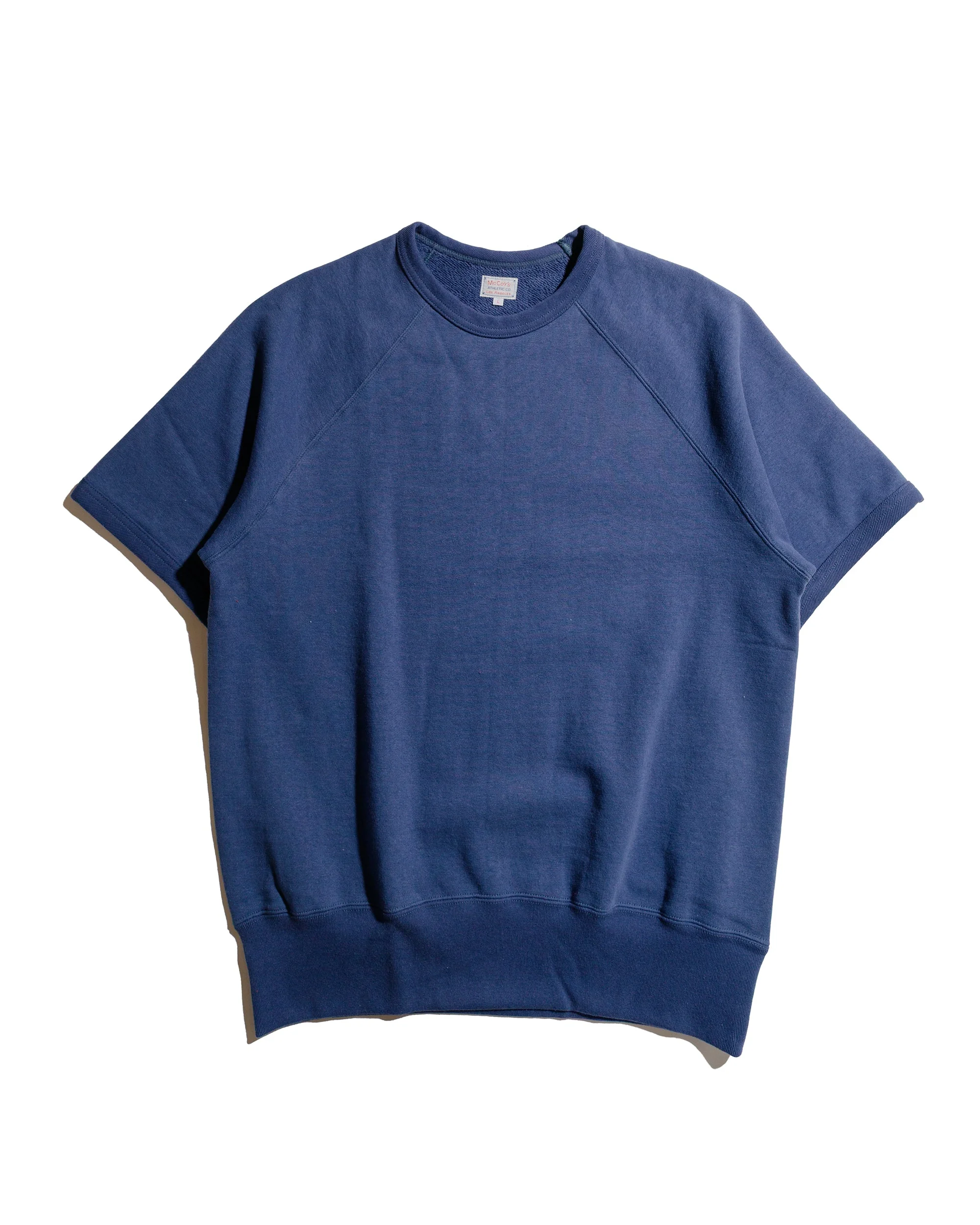 The Real McCoy’s MC24120 9 Oz. Loopwheel S/S Sweatshirt MQ Navy - 1