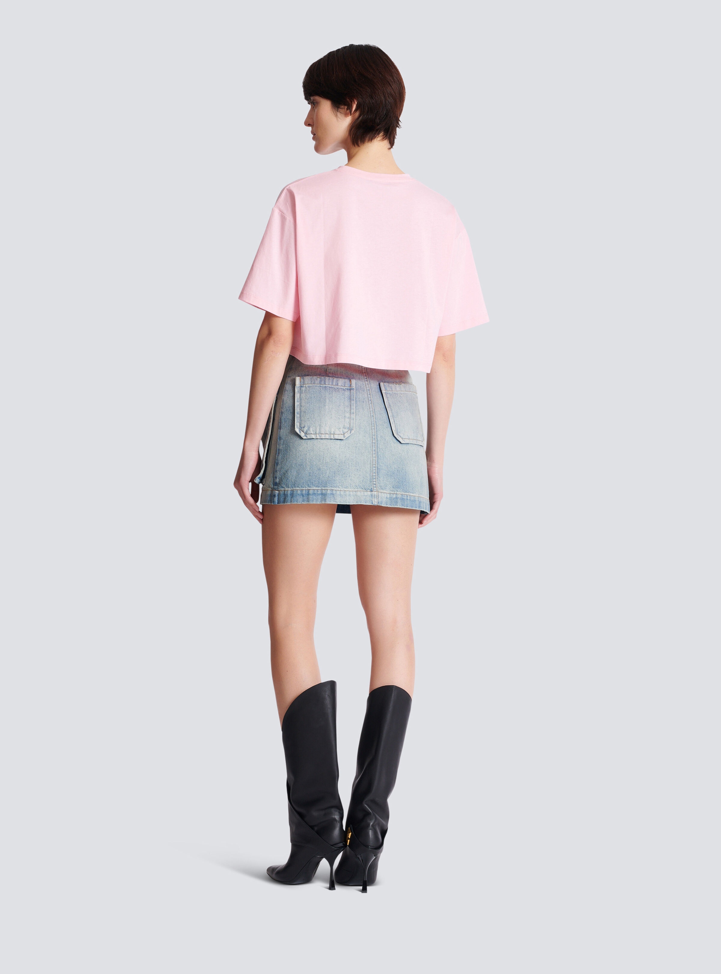 T-shirt with Balmain Paris print - 4