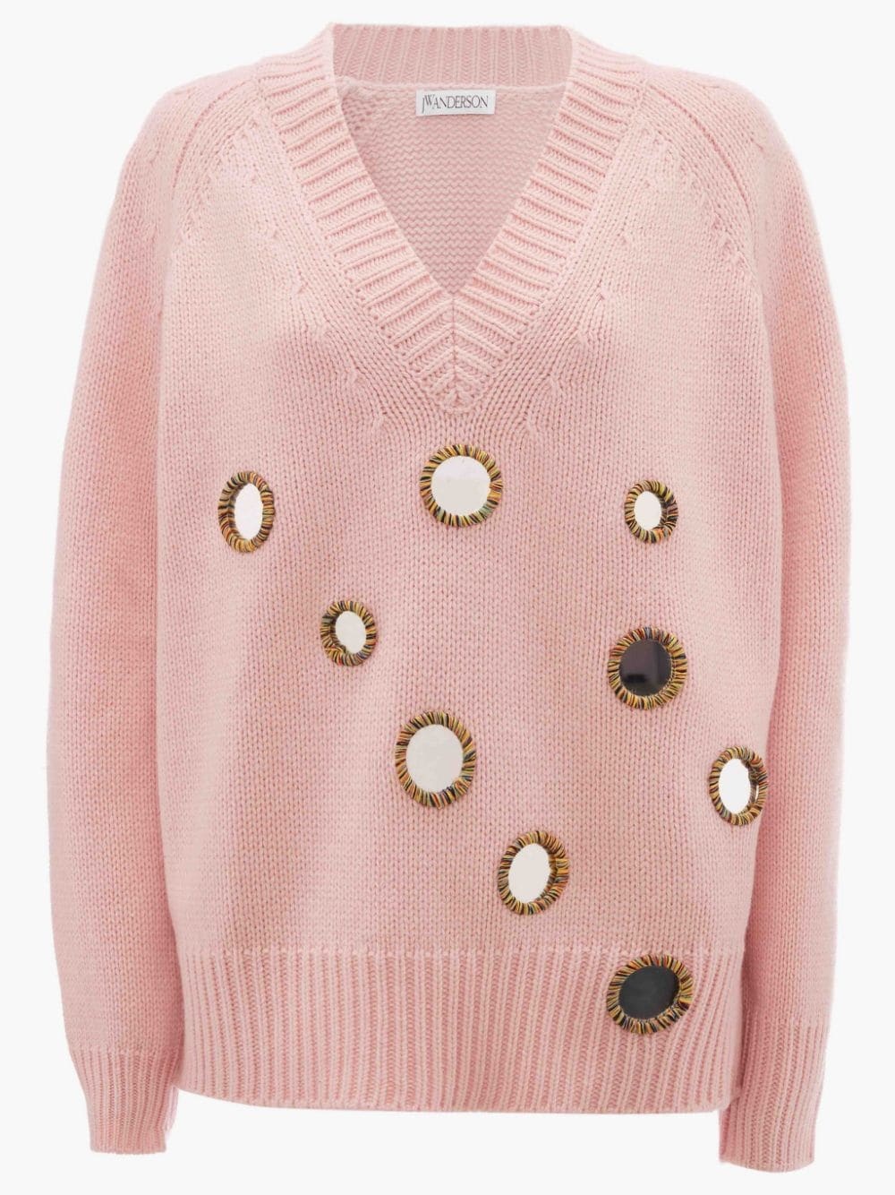 MIRROR V NECK JUMPER - 1