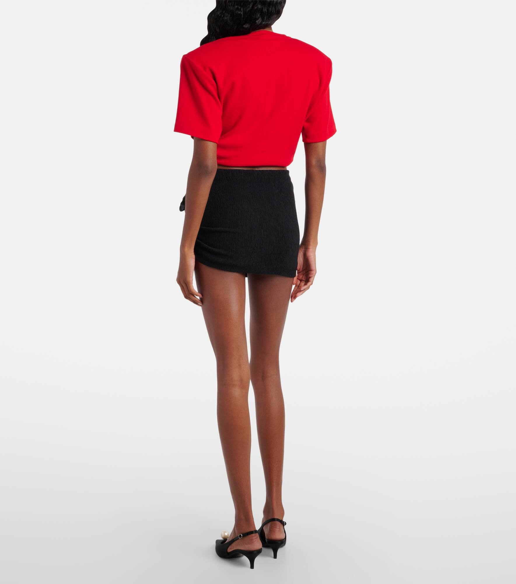 Floral-appliqué miniskirt - 3