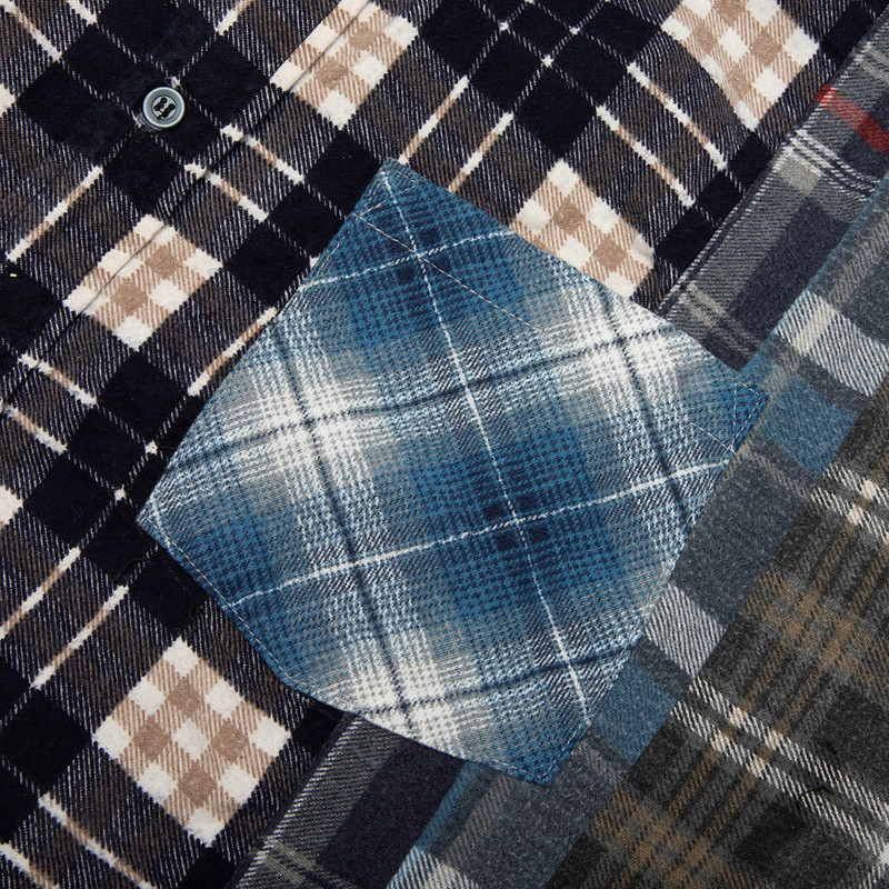 7 CUTS WIDE FLANNEL SHIRT - ASSORTED 4