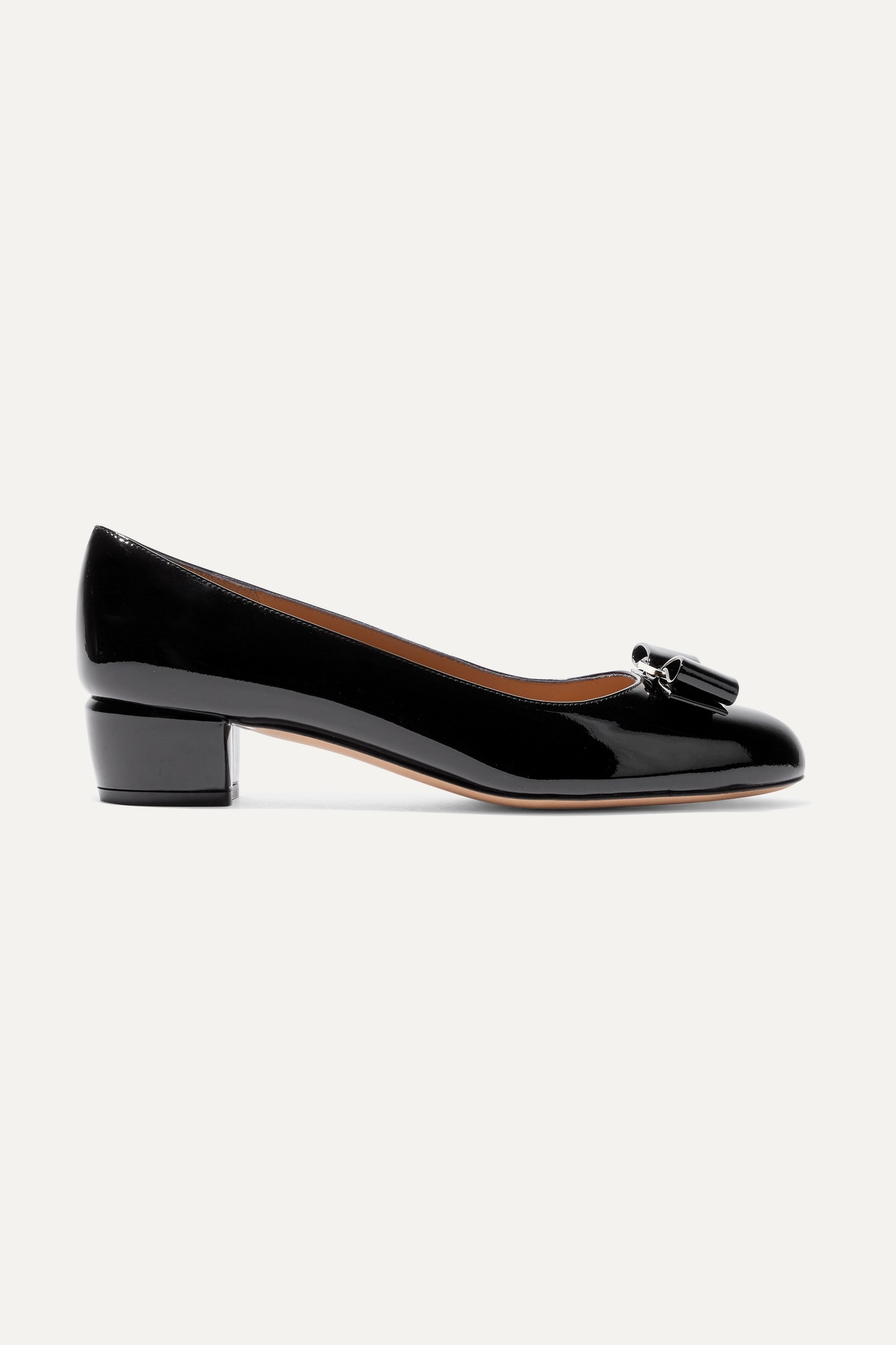 Vara bow-embellished patent-leather pumps - 1