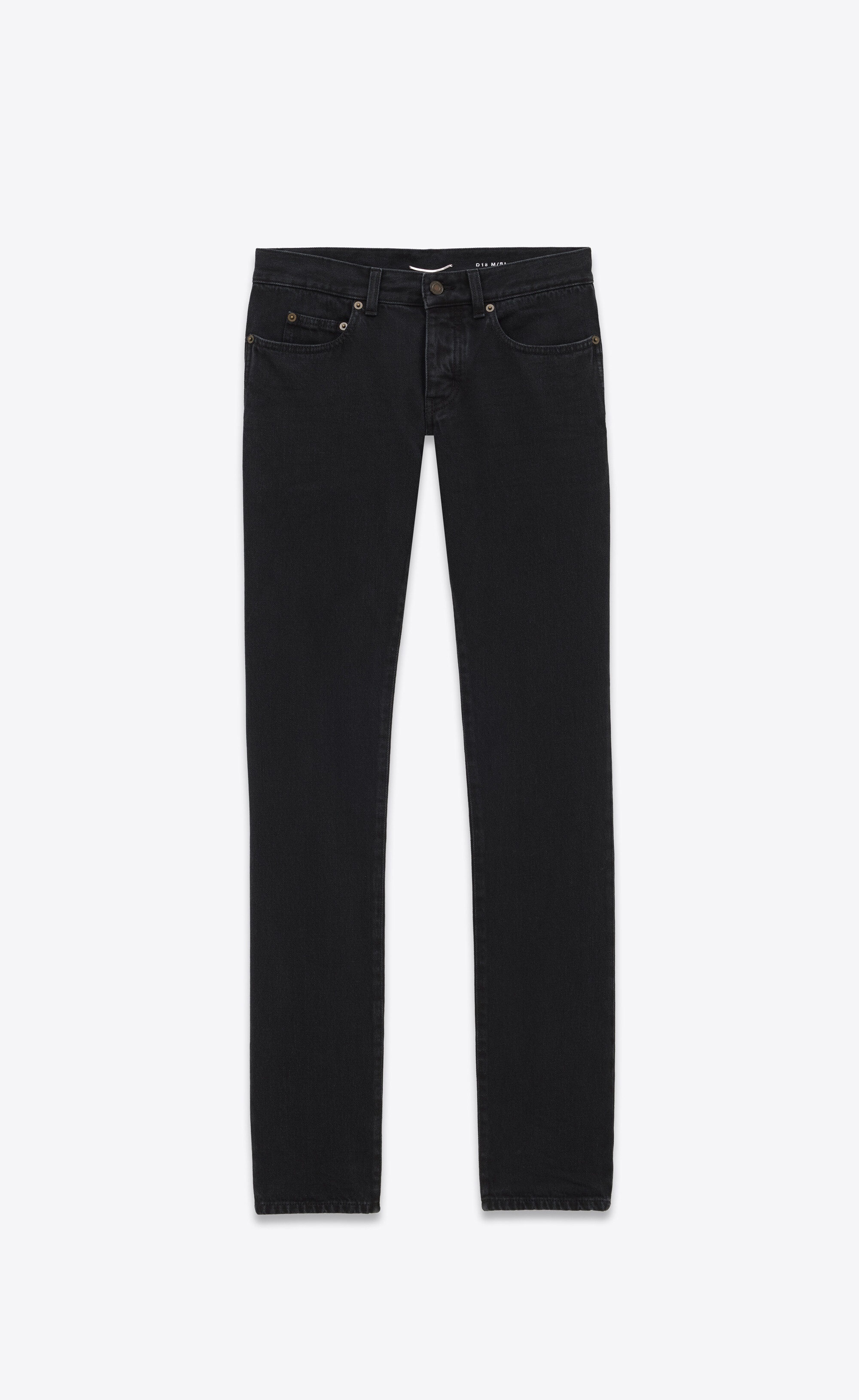 slim-fit jeans in carbon black denim - 1