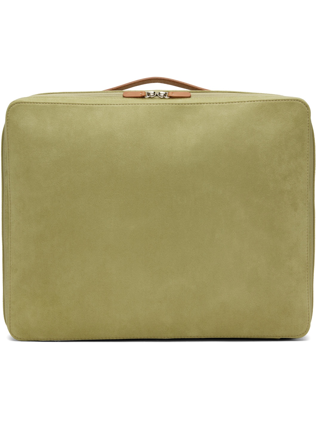 バッグ AURALEE Leather Big Travel Case AETA AURALEE Green AETA Edition Big Travel Bag | REVERSIBLE
