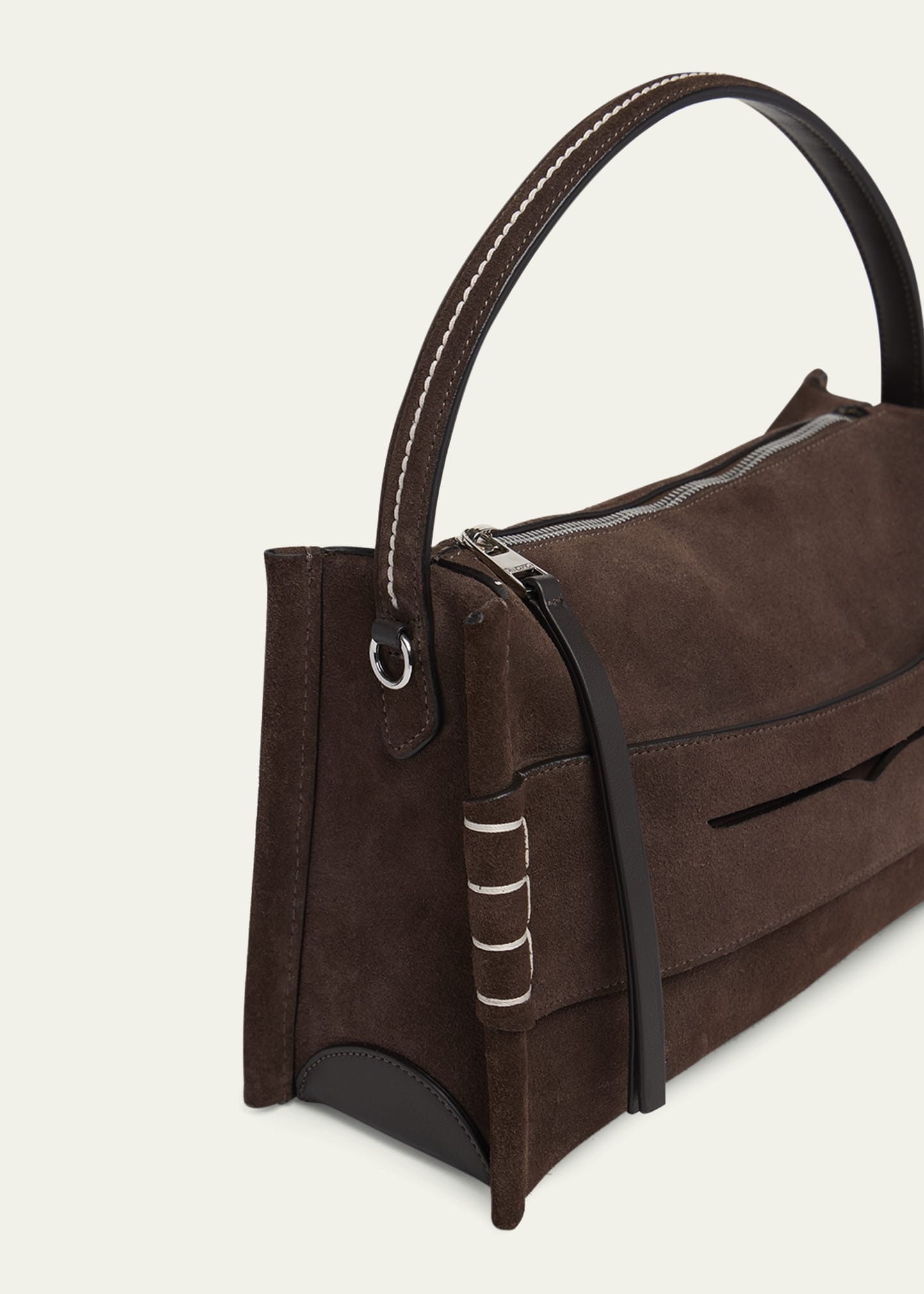 Loafer Suede Crossbody Bag - 5