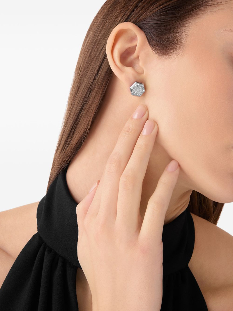 PHILIPP PLEIN crystal legacy earrings outlook