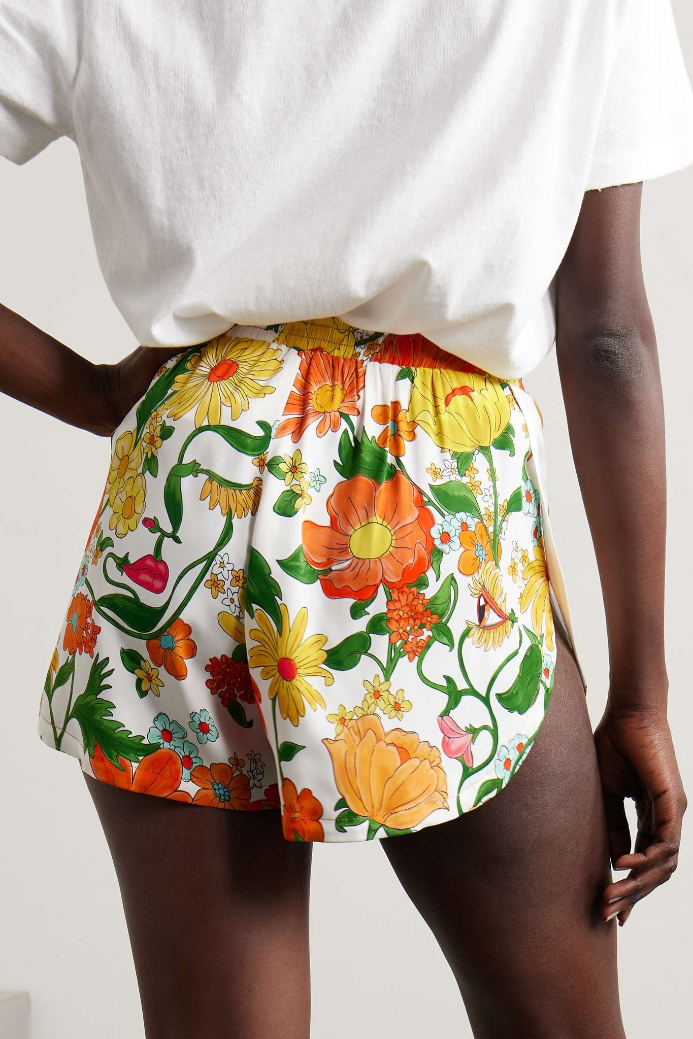 + NET SUSTAIN floral-print twill shorts - 4