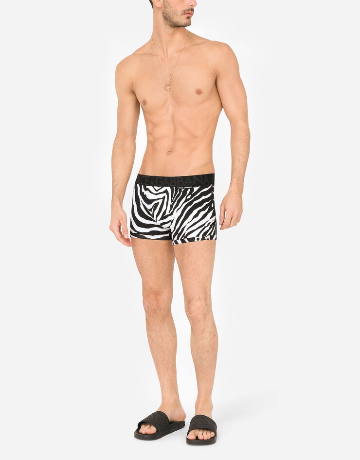 Zebra-print stretch cotton boxers - 2