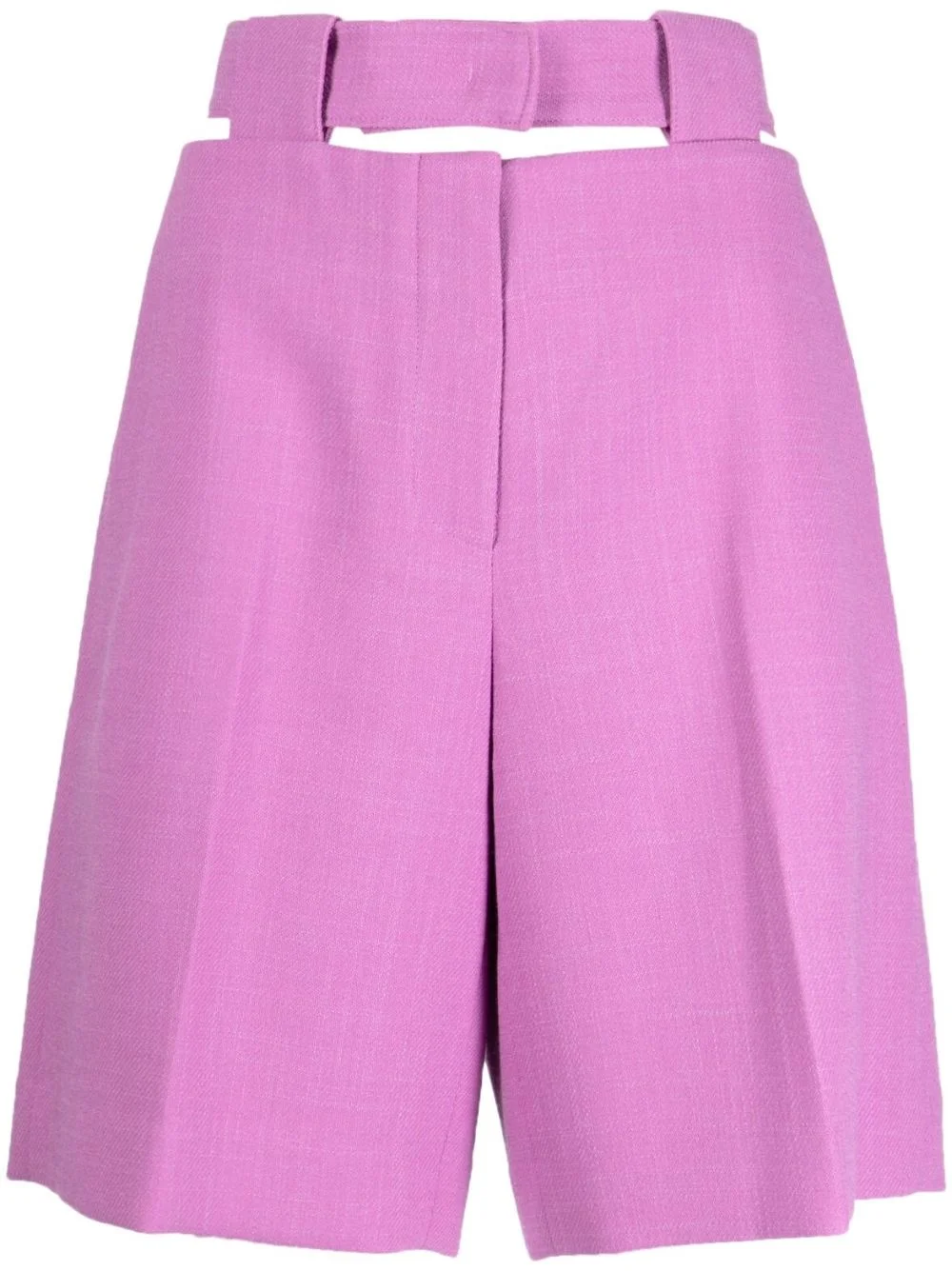 cut-out tailored shorts - 1