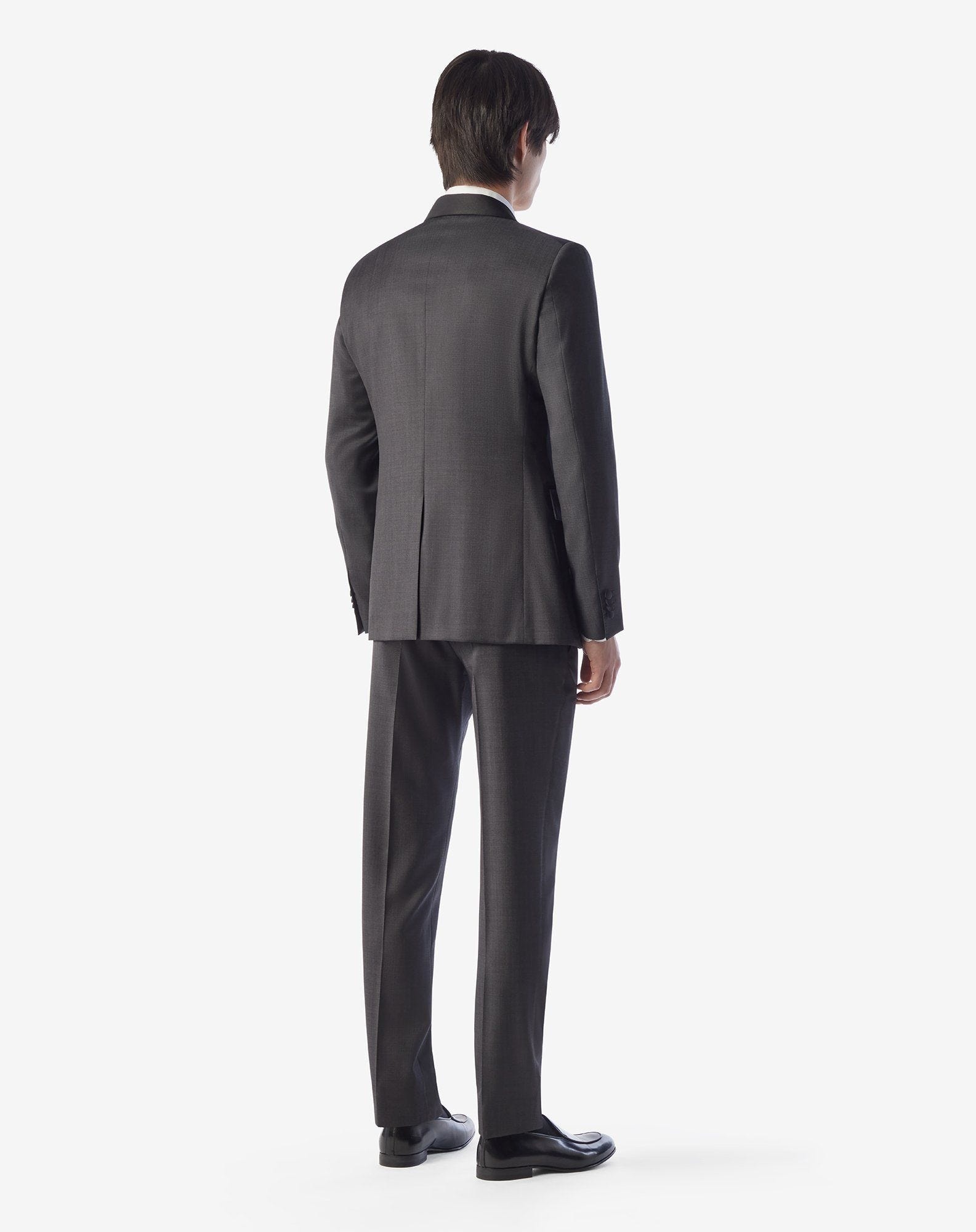 Dark grey pure wool tuxedo - 3