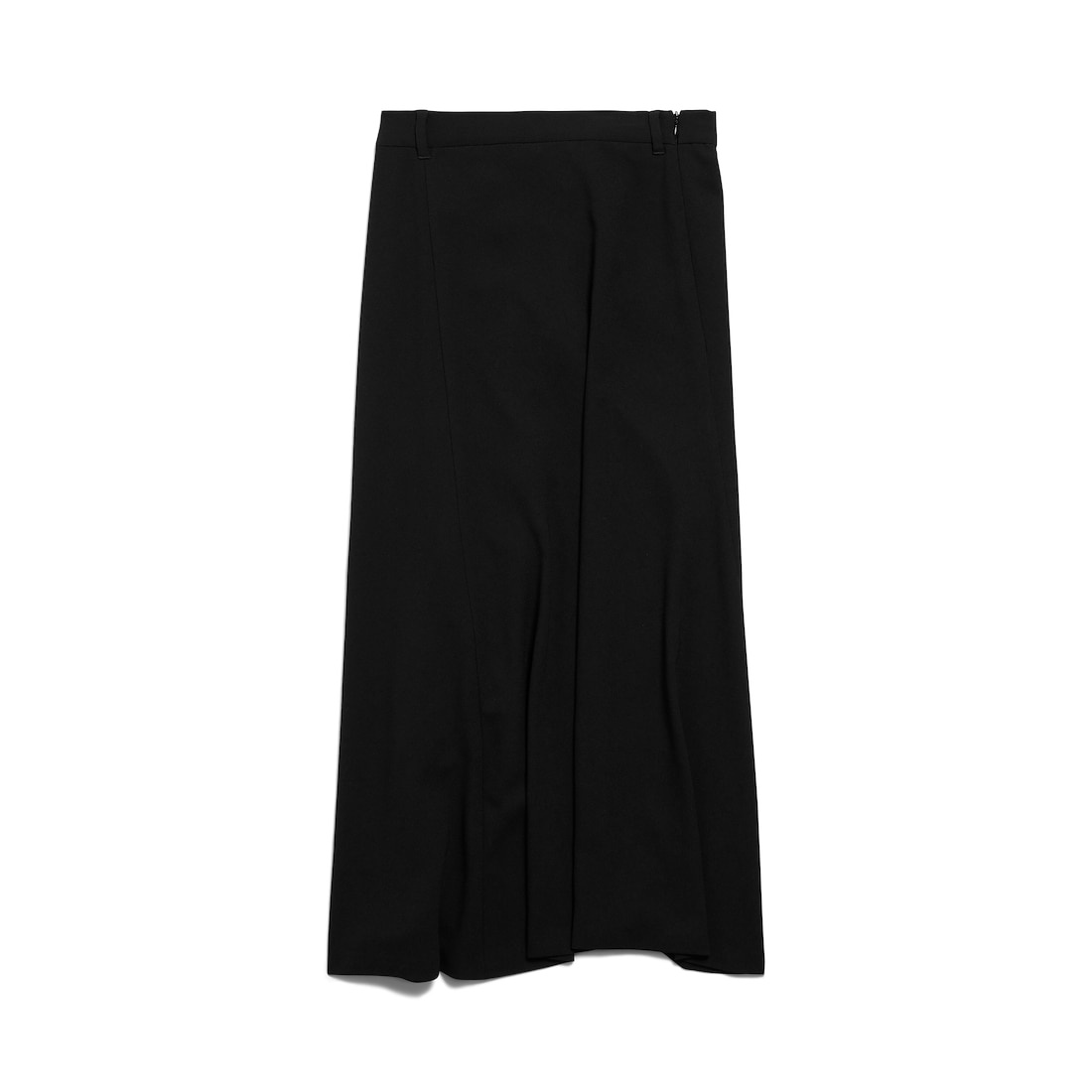 Women's Draped Tailored Skirt in Black - 6
