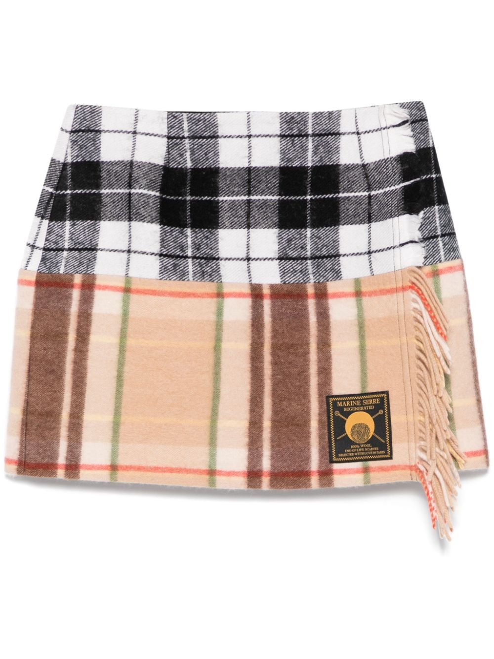 tartan mini skirt - 1