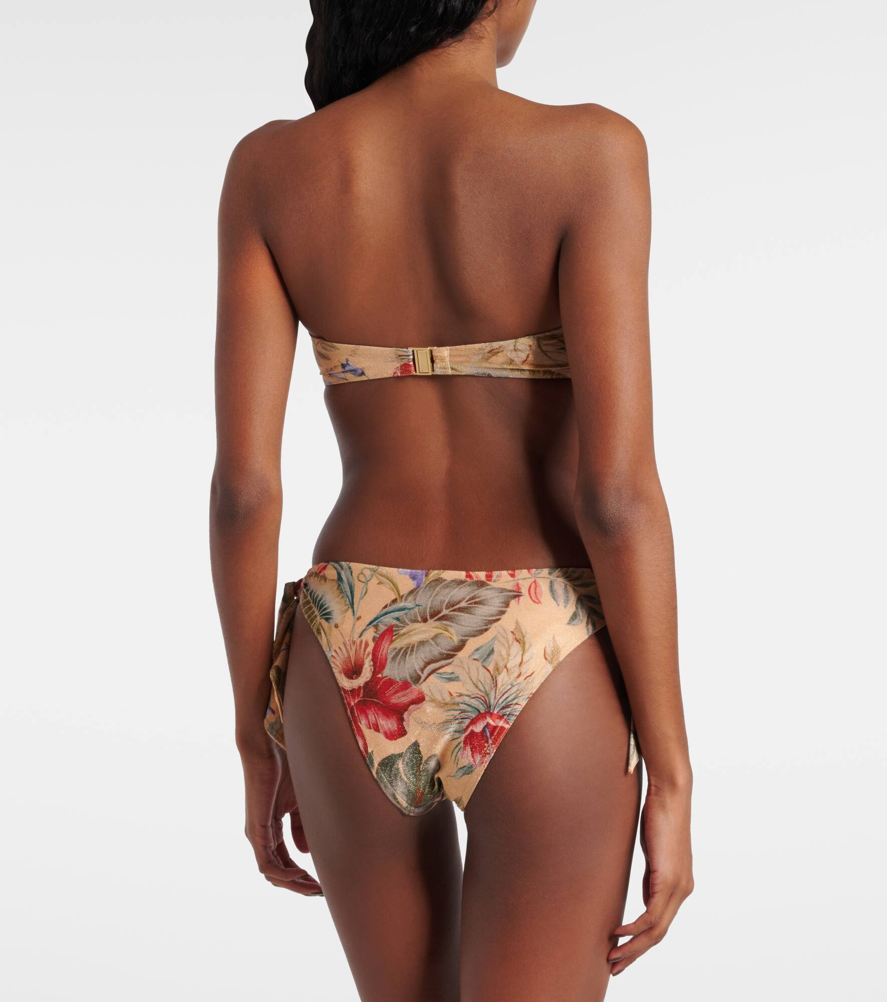 Coco bow-detail floral swimsuit - 3