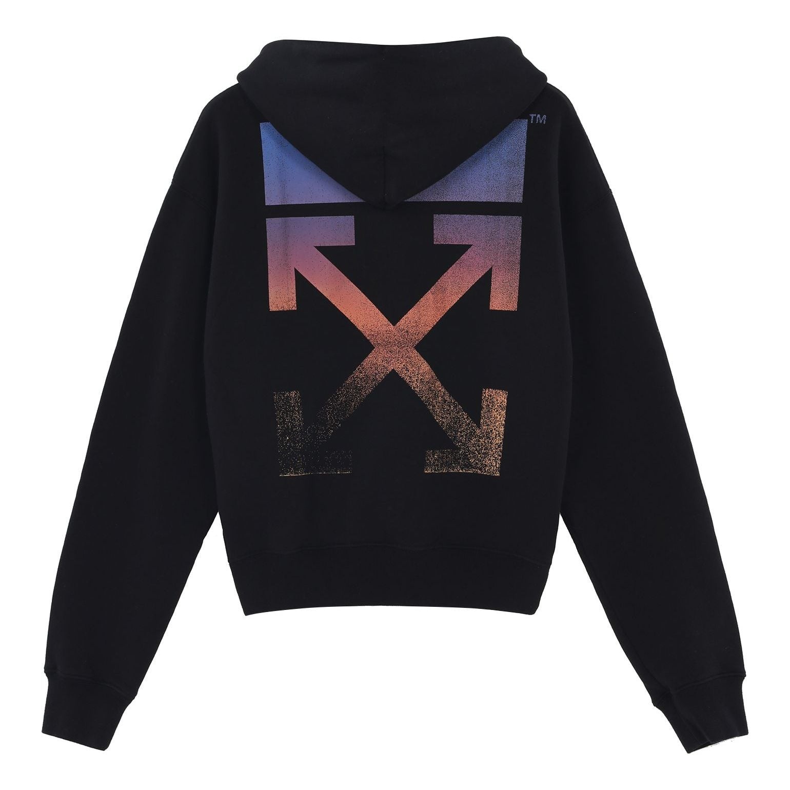Men's OFF-WHITE FW21 Arrow Printing Pattern Loose Fit Black OMBB037F21FLE0051084 - 2